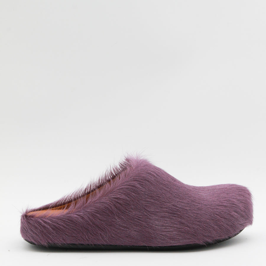 Marni 100% Fur flat in purple