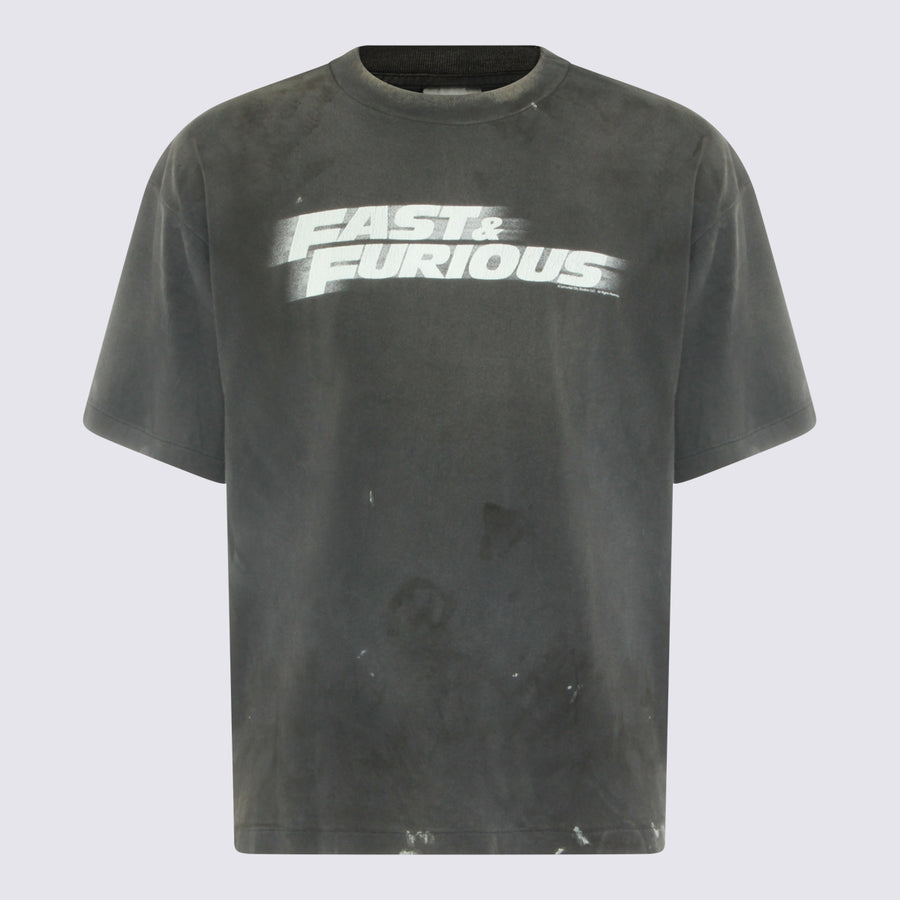 Saint Mxxxxxx Cotton t-shirt in black