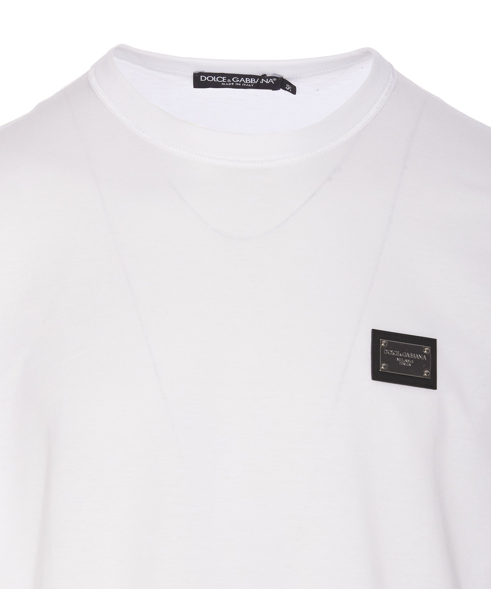 Dolce & Gabbana T-Shirts And Polos White Cotone