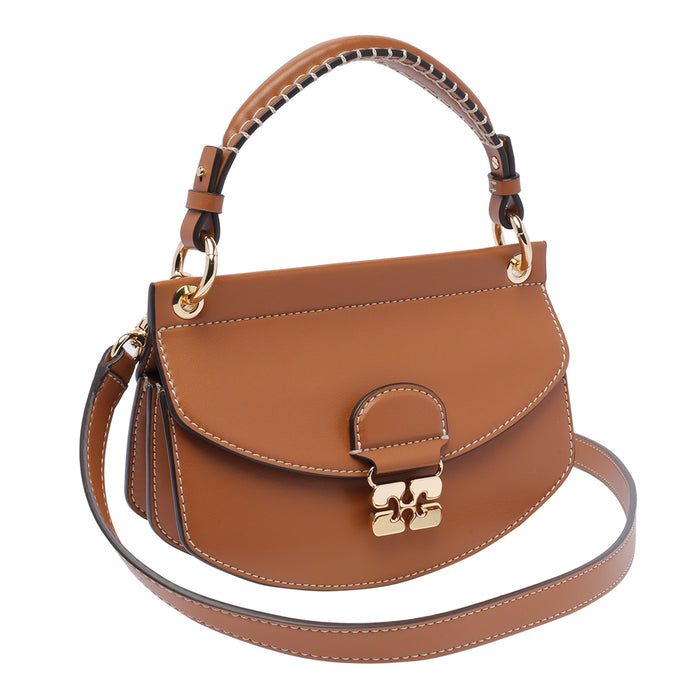 Ganni Bags Brown Calf Leather