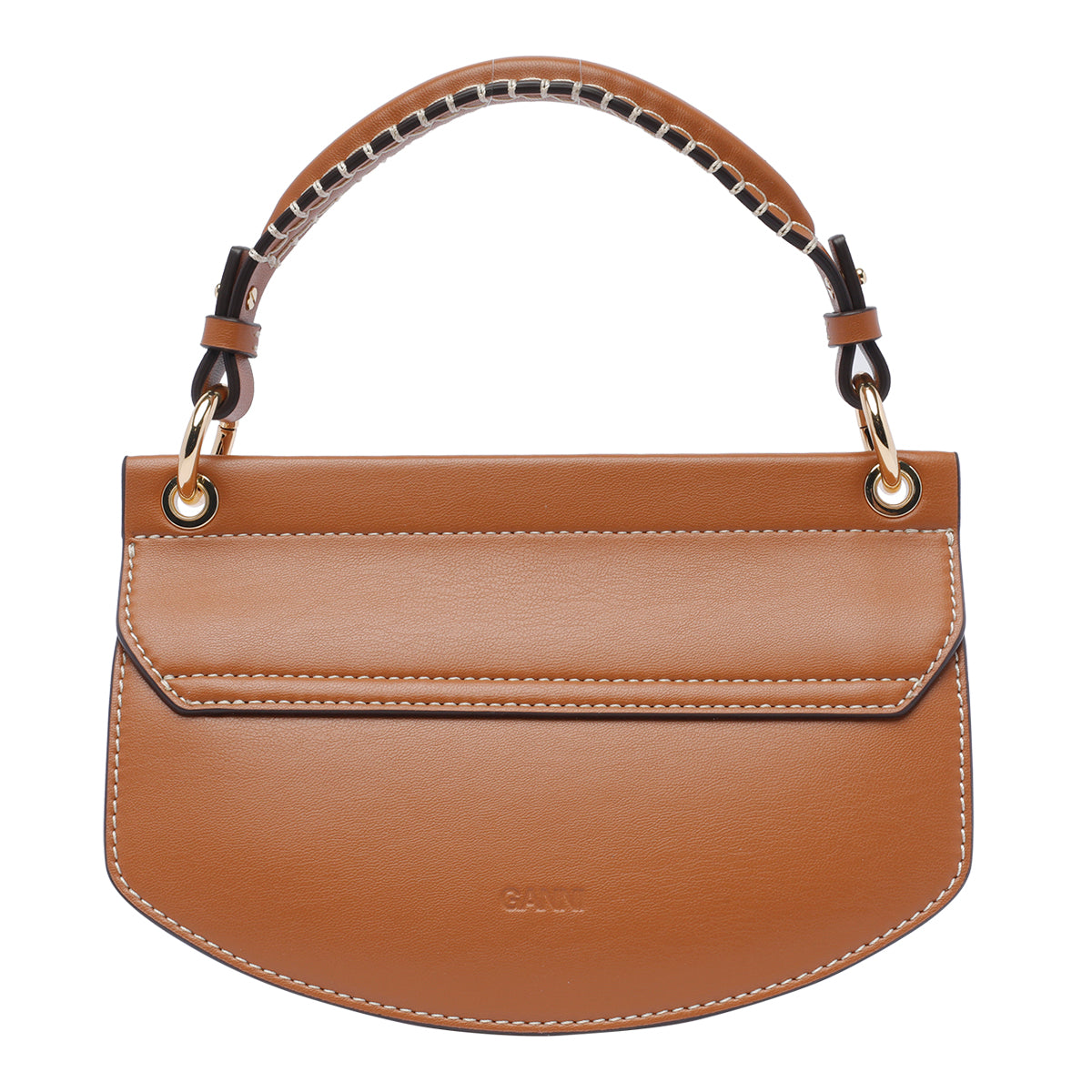 Ganni Bags Brown Calf Leather