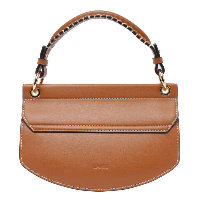 Ganni Bags Brown Calf Leather
