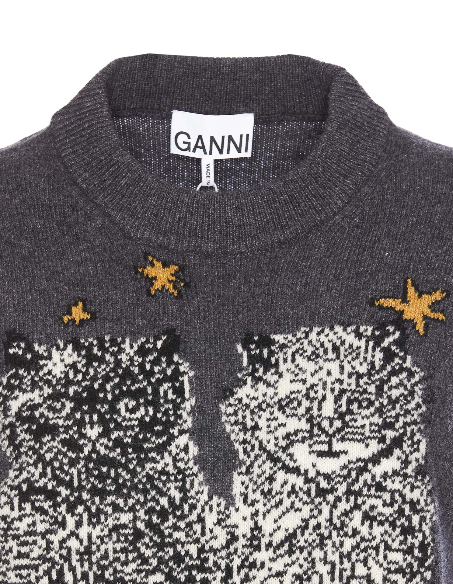 Ganni Jackets Grey Wool