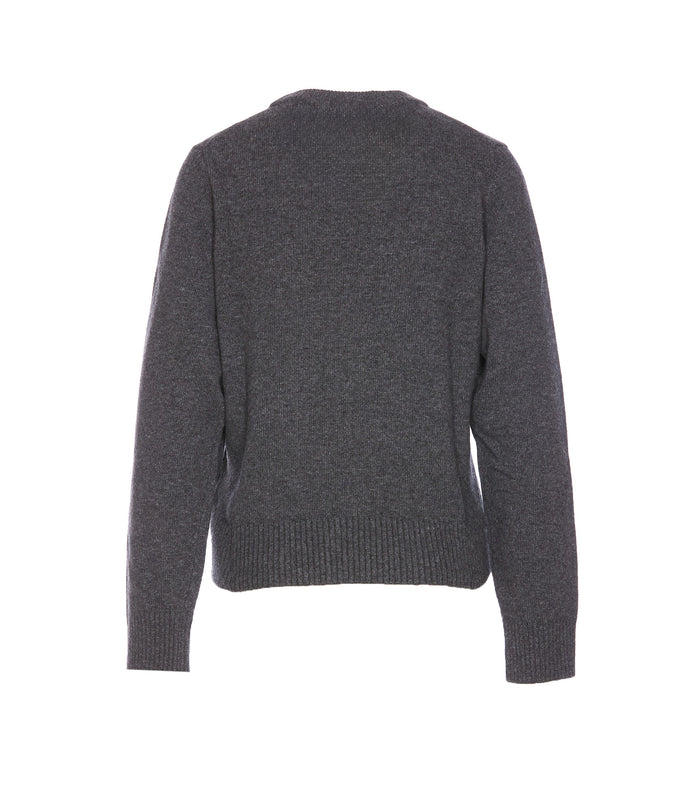 Ganni Sweaters Grey Wool