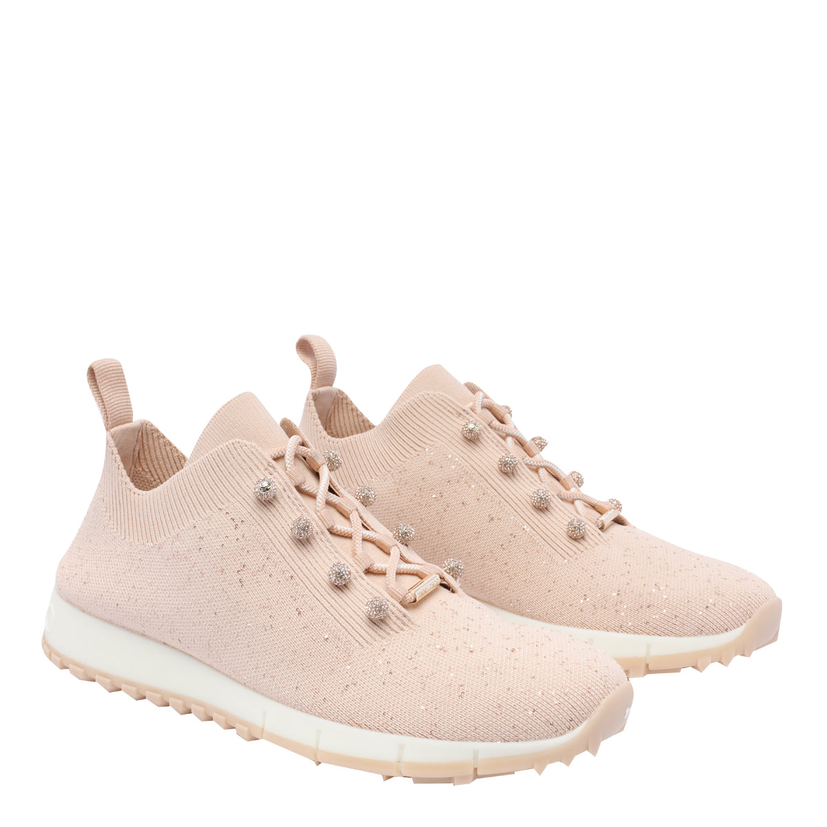 Jimmy Choo Sneakers Pink Fabric/rubber Sole