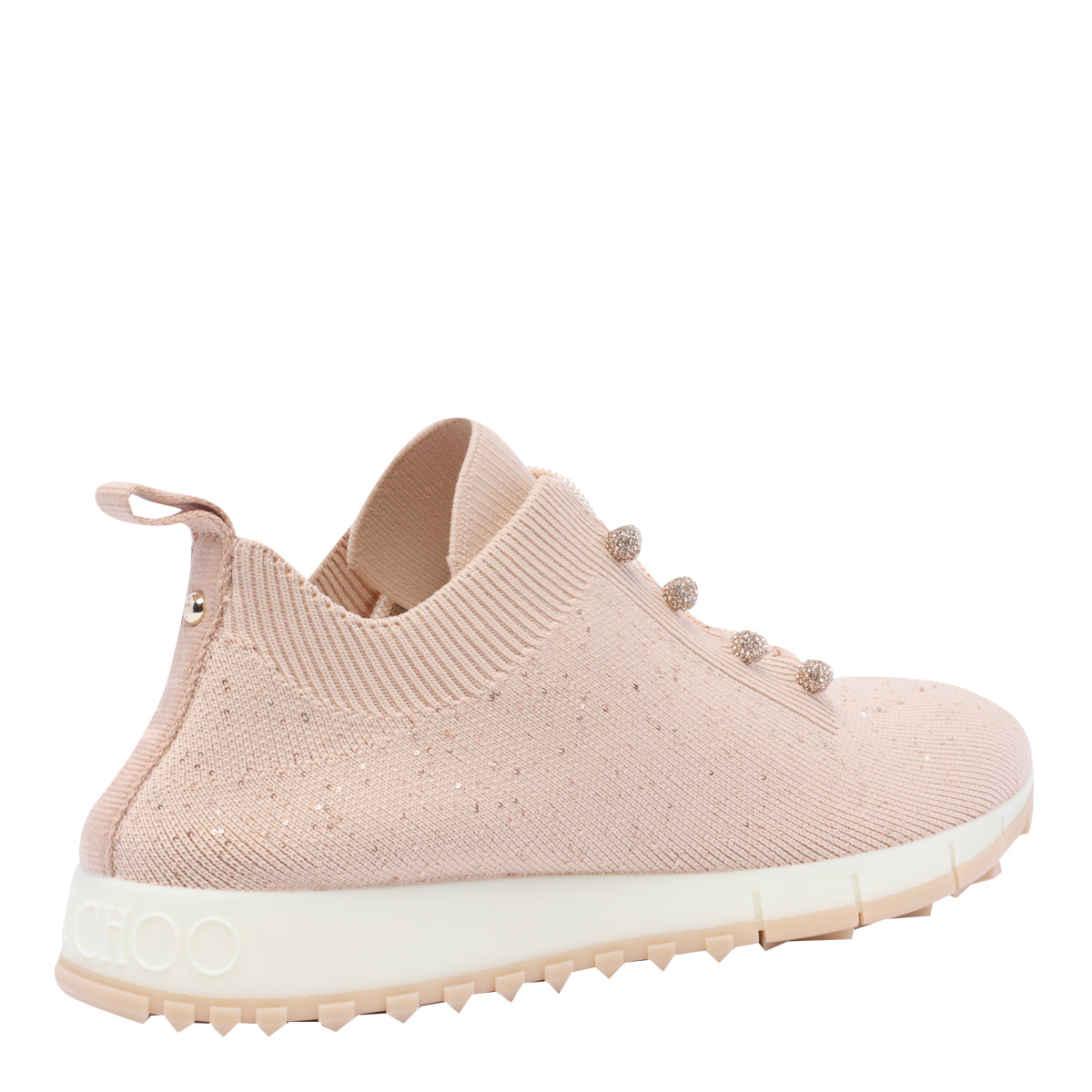 Jimmy Choo Sneakers Pink Fabric/rubber Sole