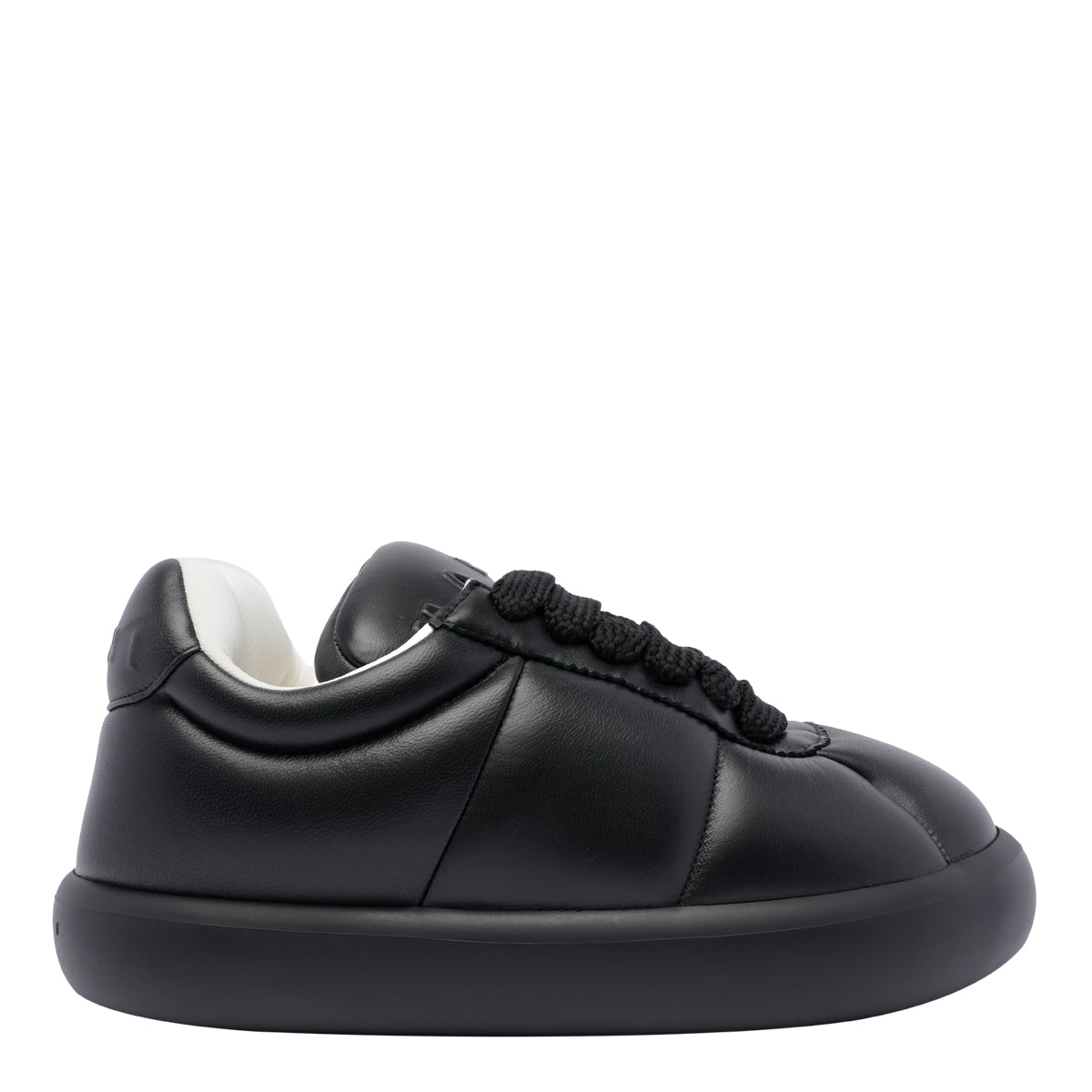 Marni Sneakers Black Calf Leather/ Rubber Sole