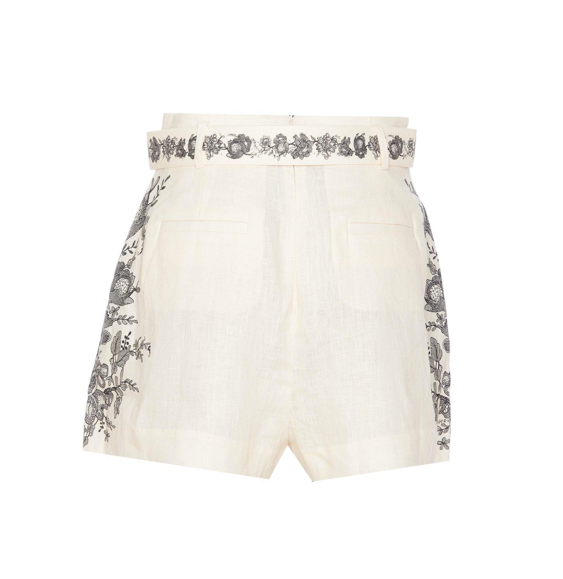 Zimmermann Shorts White Linen