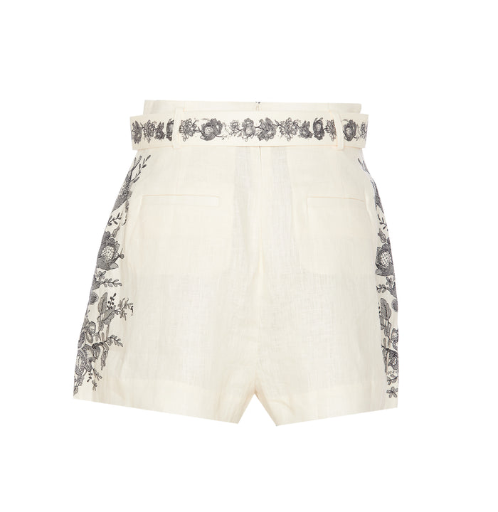 Zimmermann Shorts White Linen