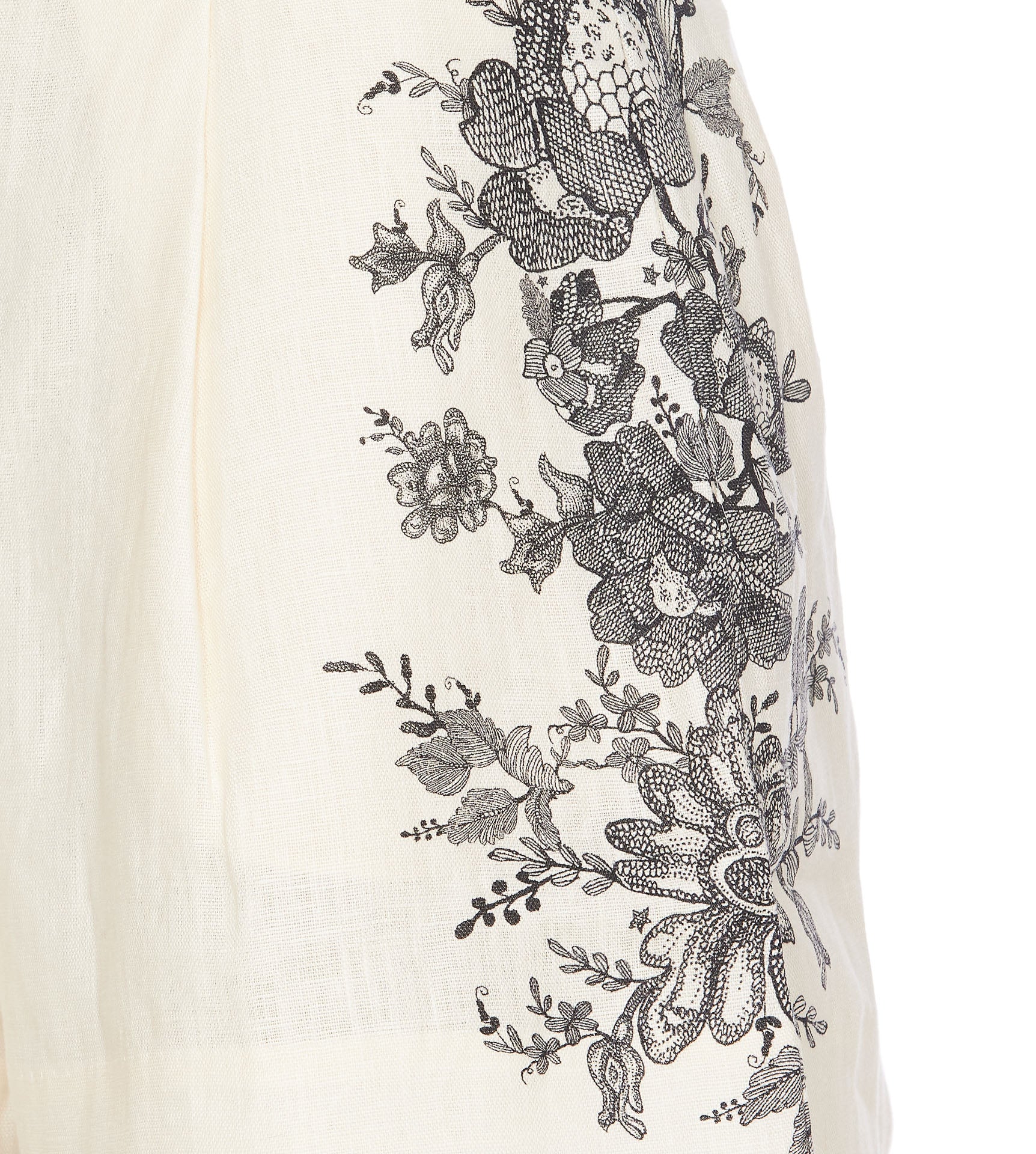 Zimmermann Shorts White Linen