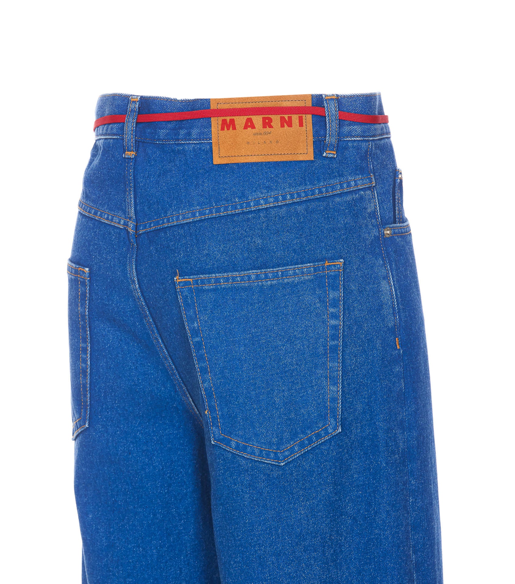 Marni Trousers Blue Cotton