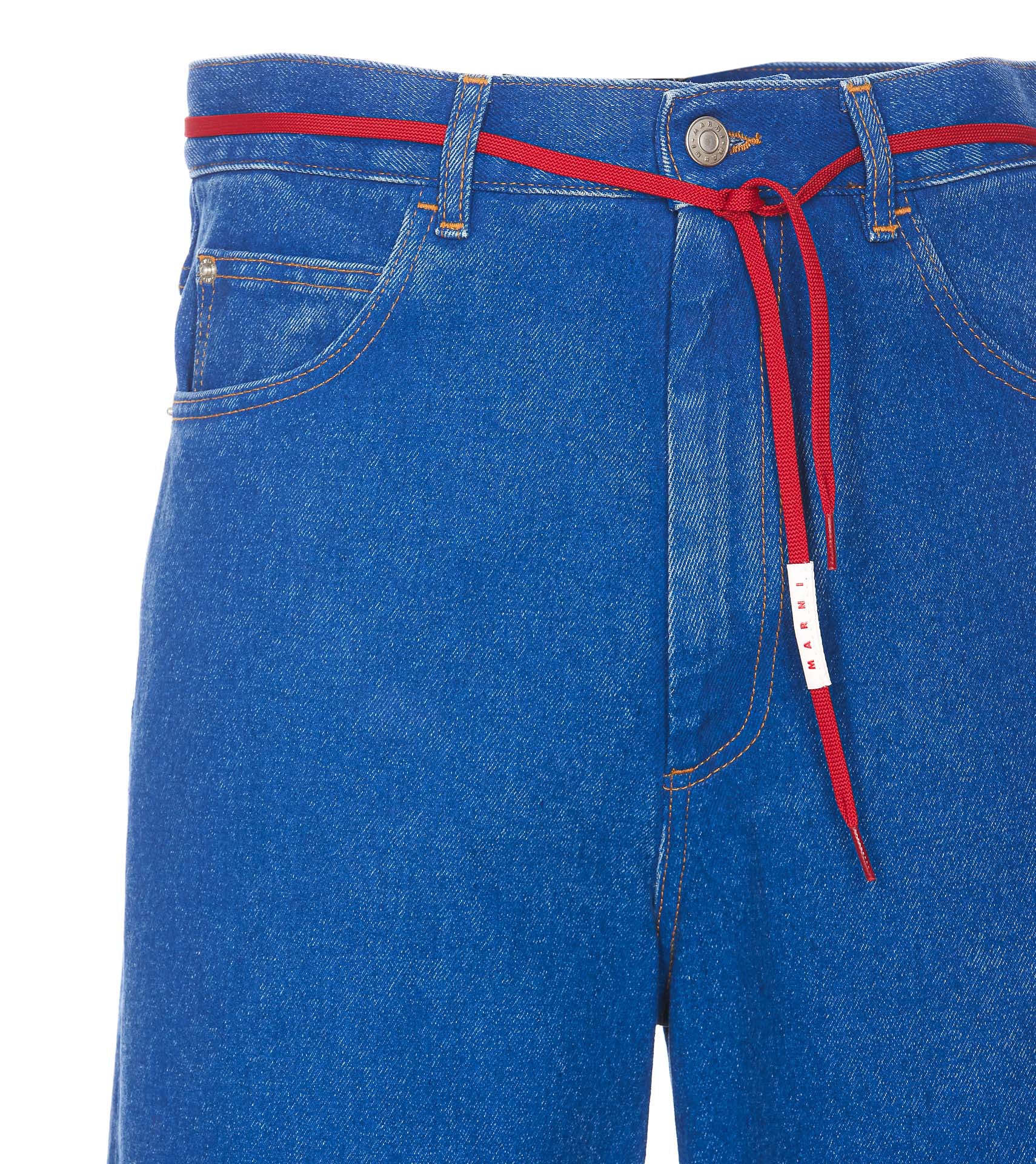 Marni Trousers Blue Cotton