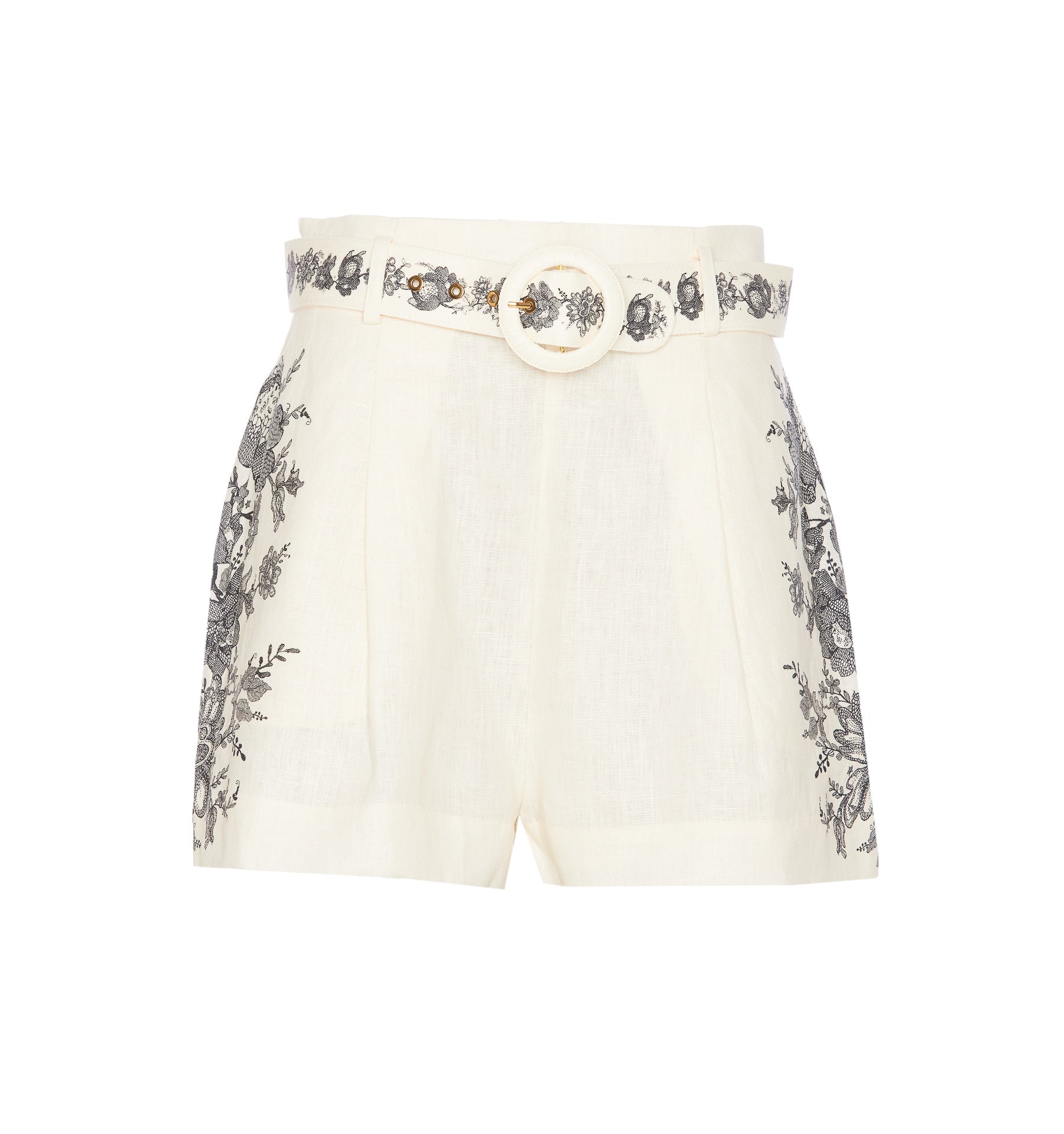 Zimmermann Shorts White Linen