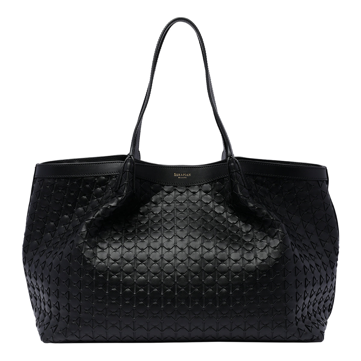 Serapian Bags Black Calf Leather