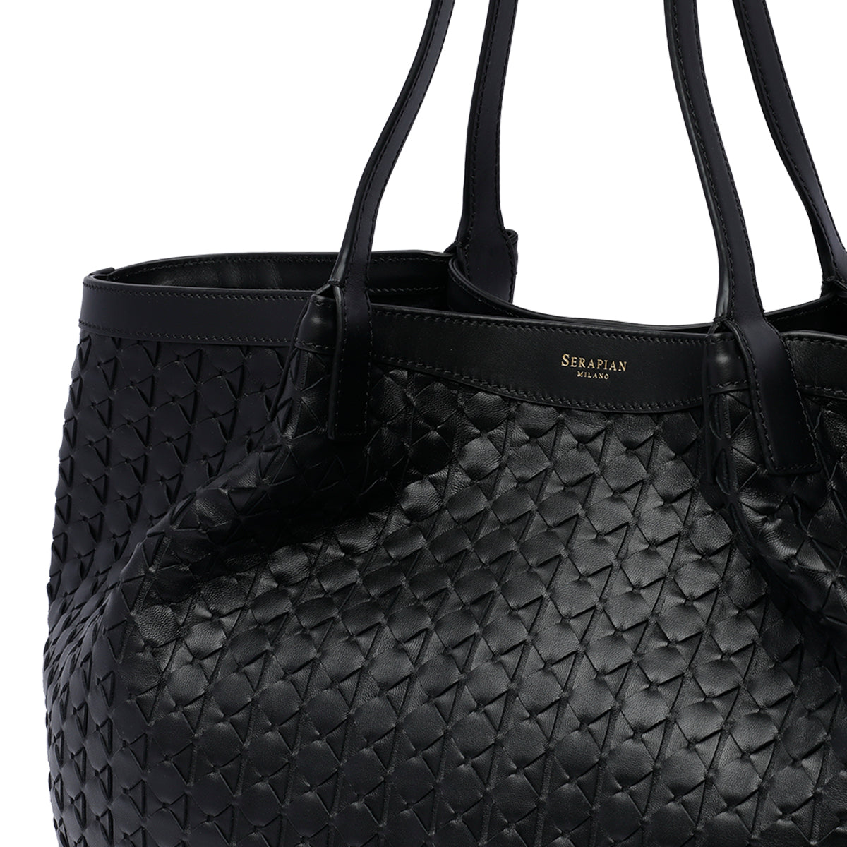 Serapian Bags Black Calf Leather