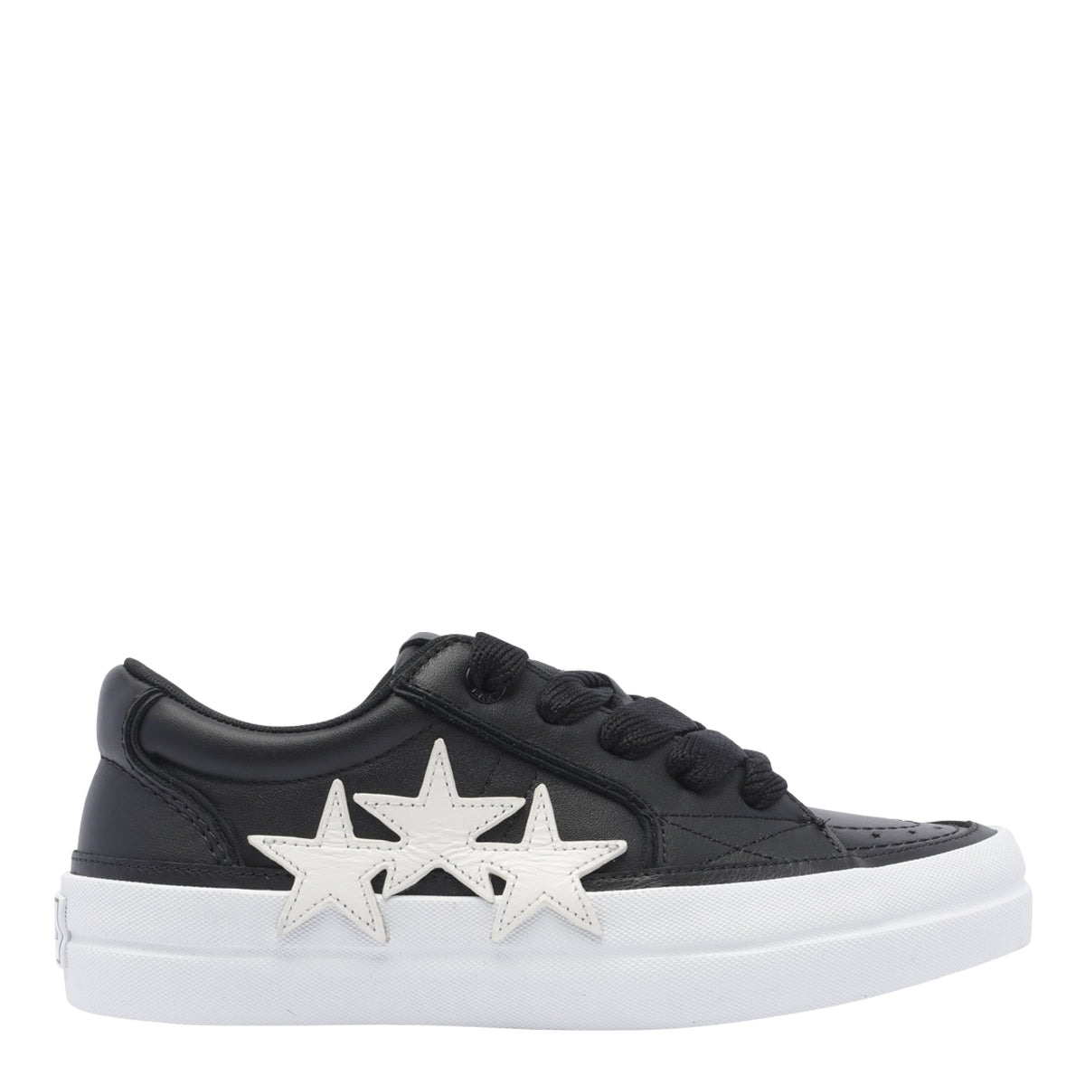Amiri Sneakers Black Calf Leather /rubber Sole