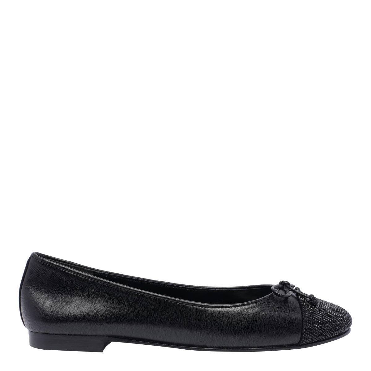 Tory Burch Flat Shoes Black Calf Leather / Sole