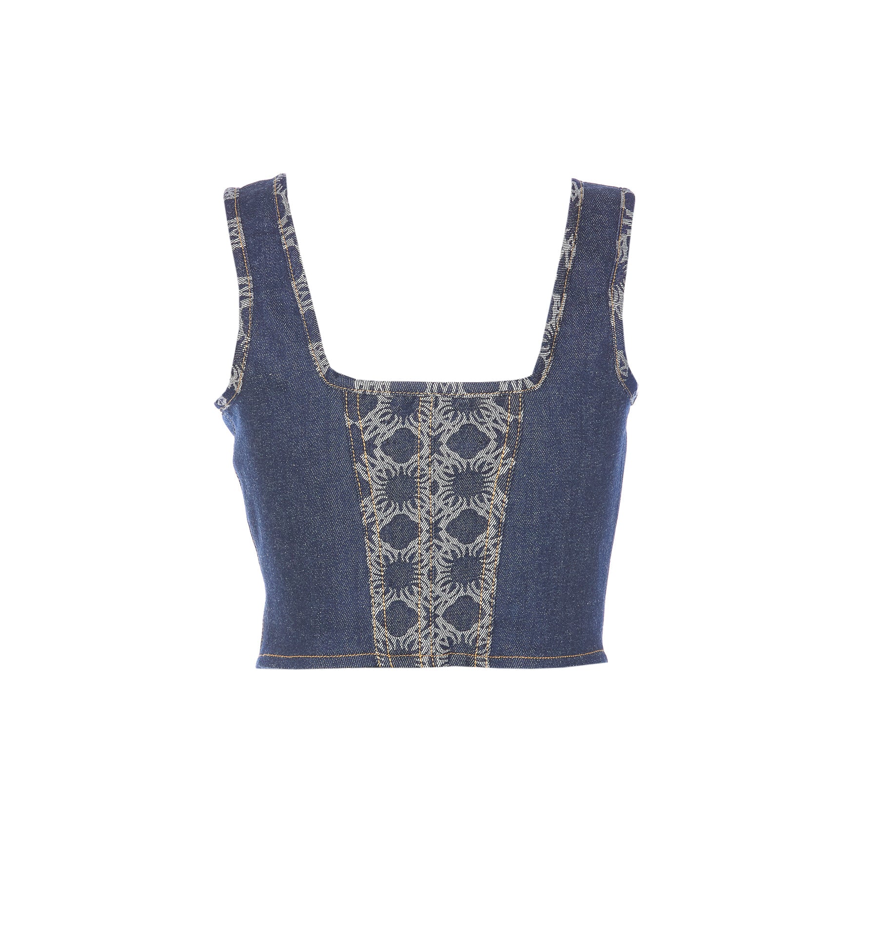 Amiri Top Blue Cotton