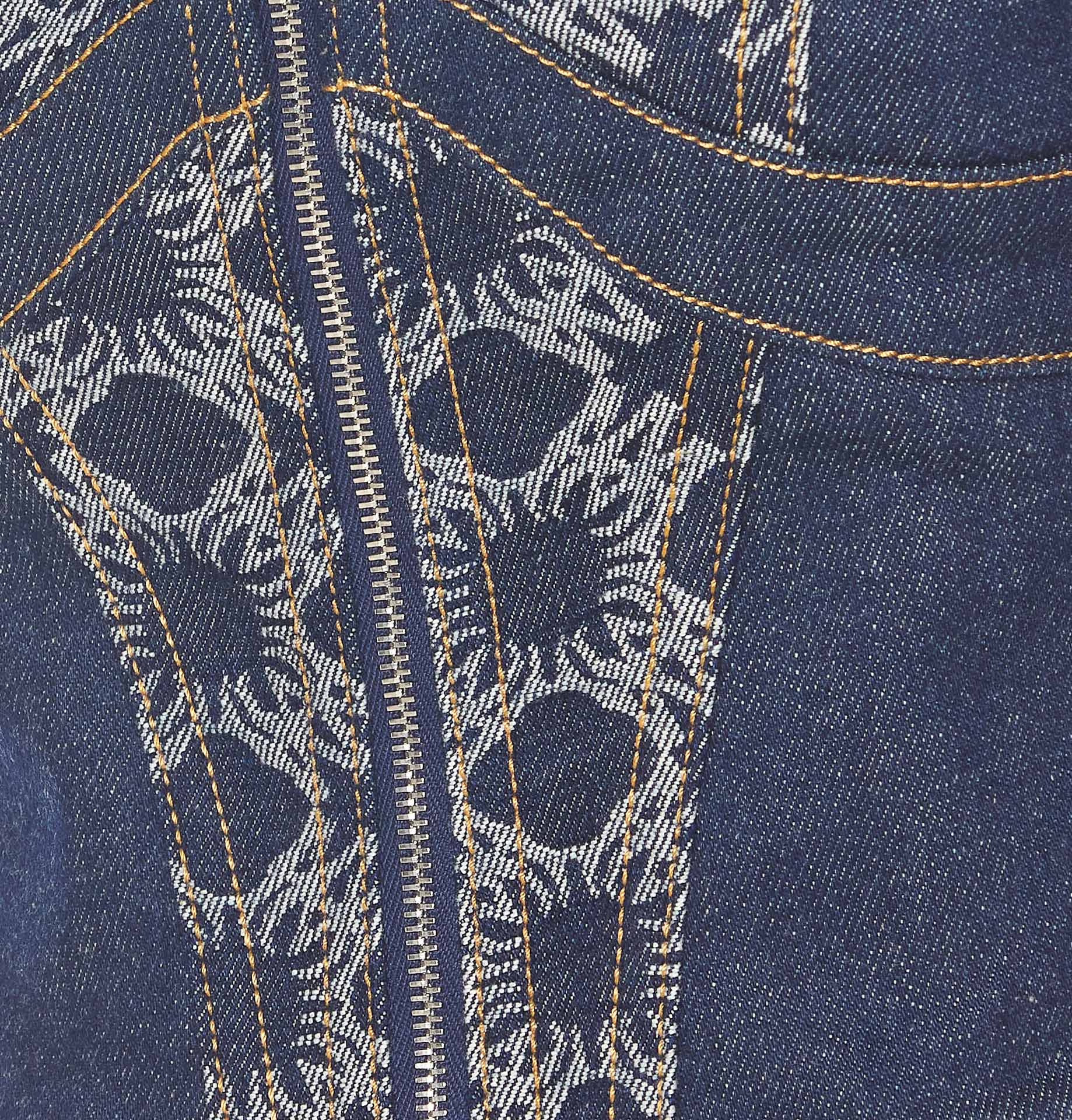 Amiri Top Blue Cotton