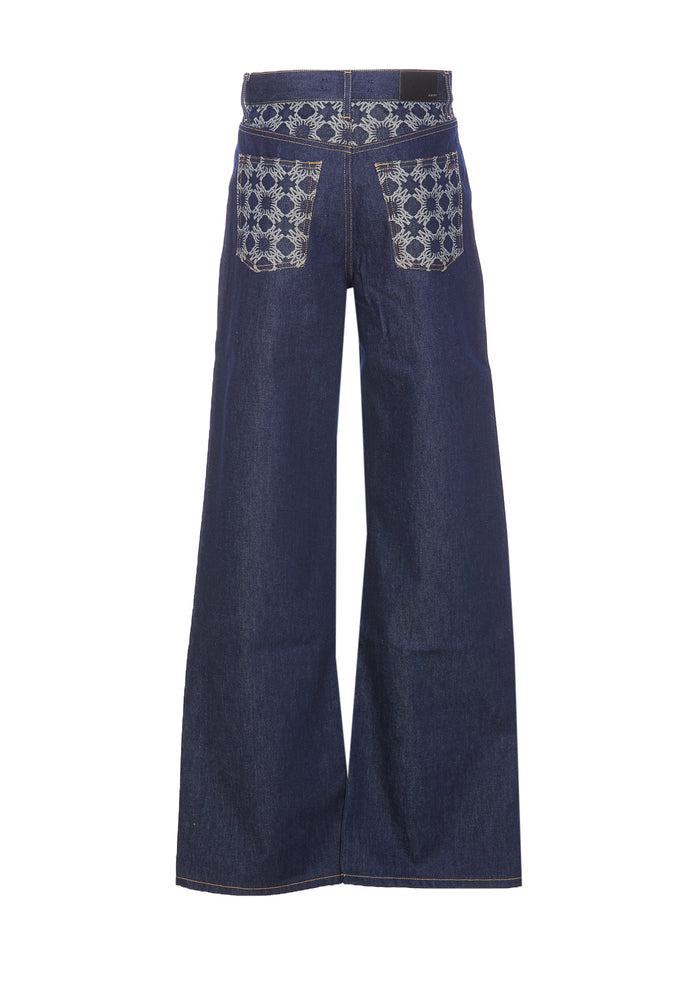 Amiri Jeans Blue Cotton