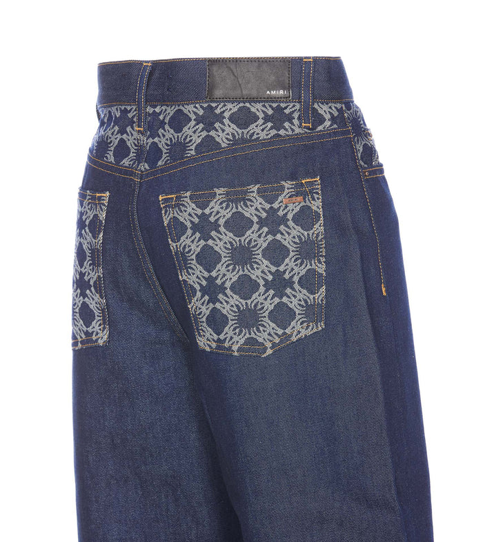 Amiri Jeans Blue Cotton
