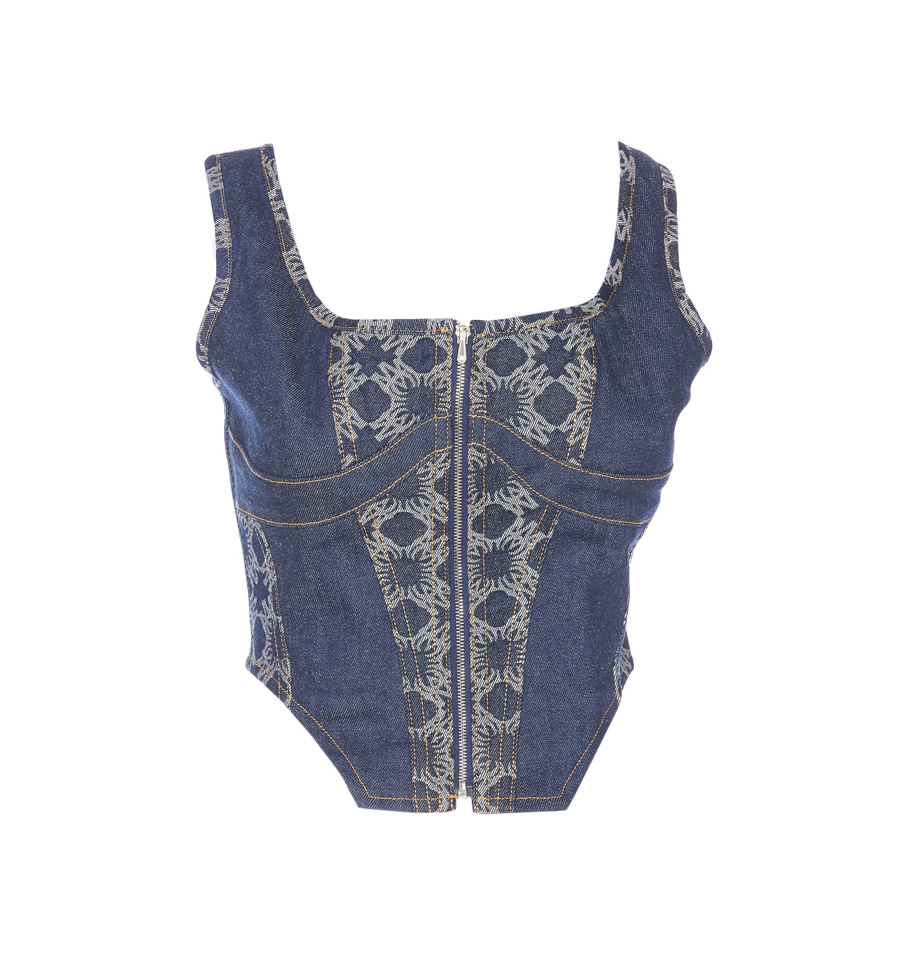Amiri Top Blue Cotton