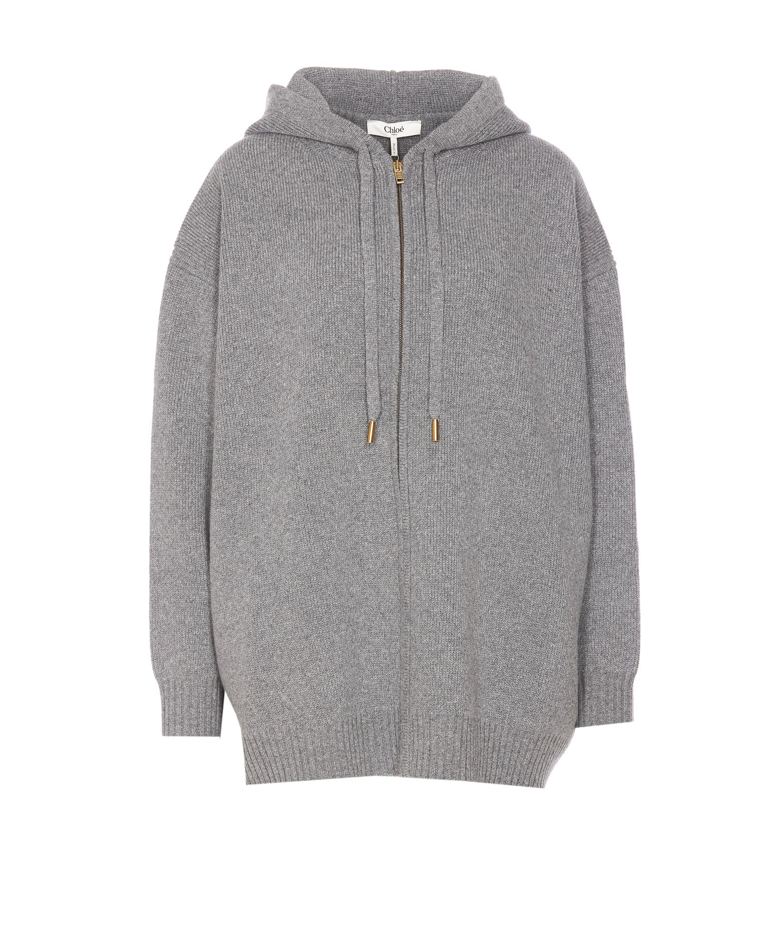 Chloè Sweaters Grey Wool