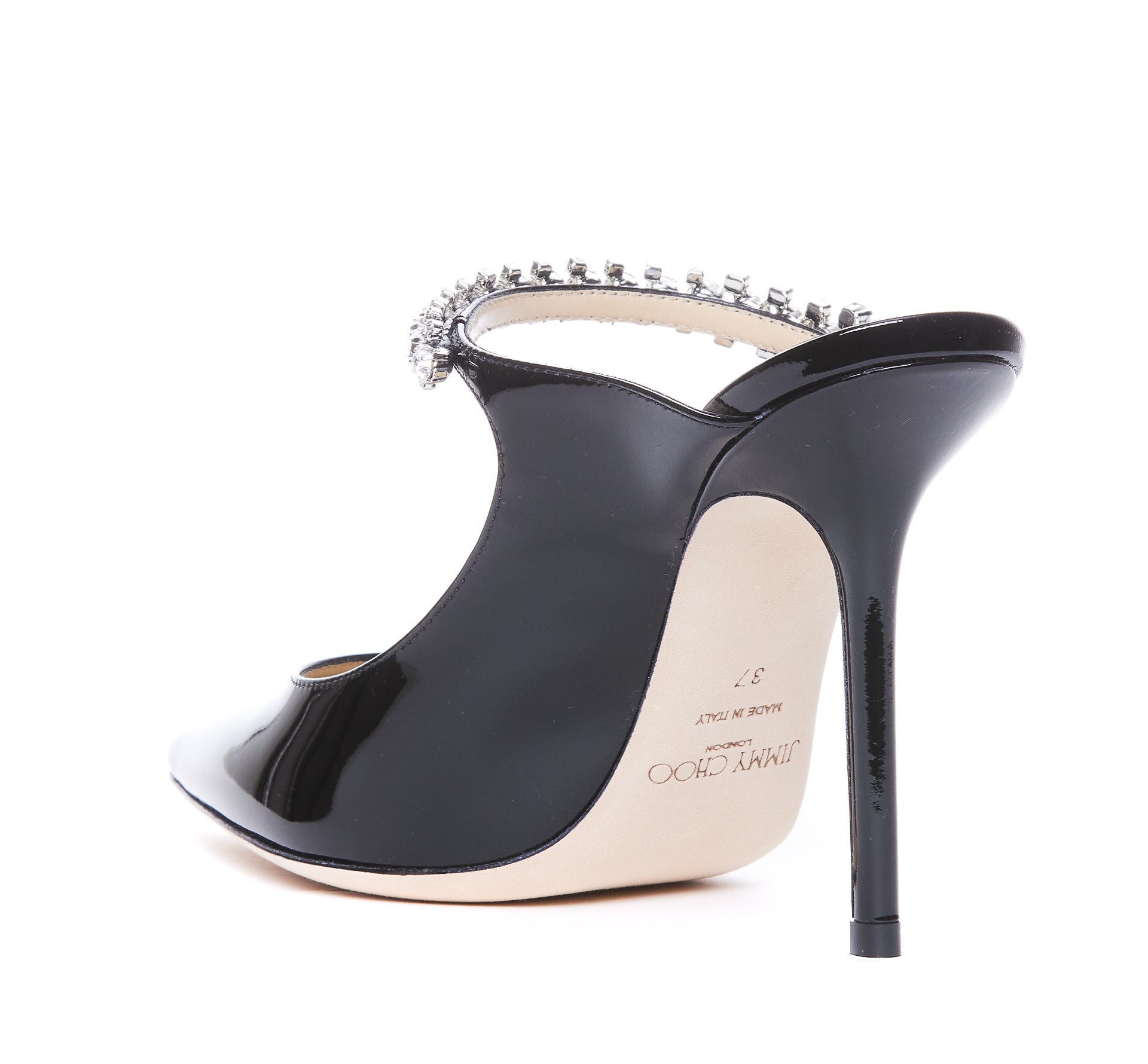 Jimmy Choo With Heel Black Patent Leather/leather Sole