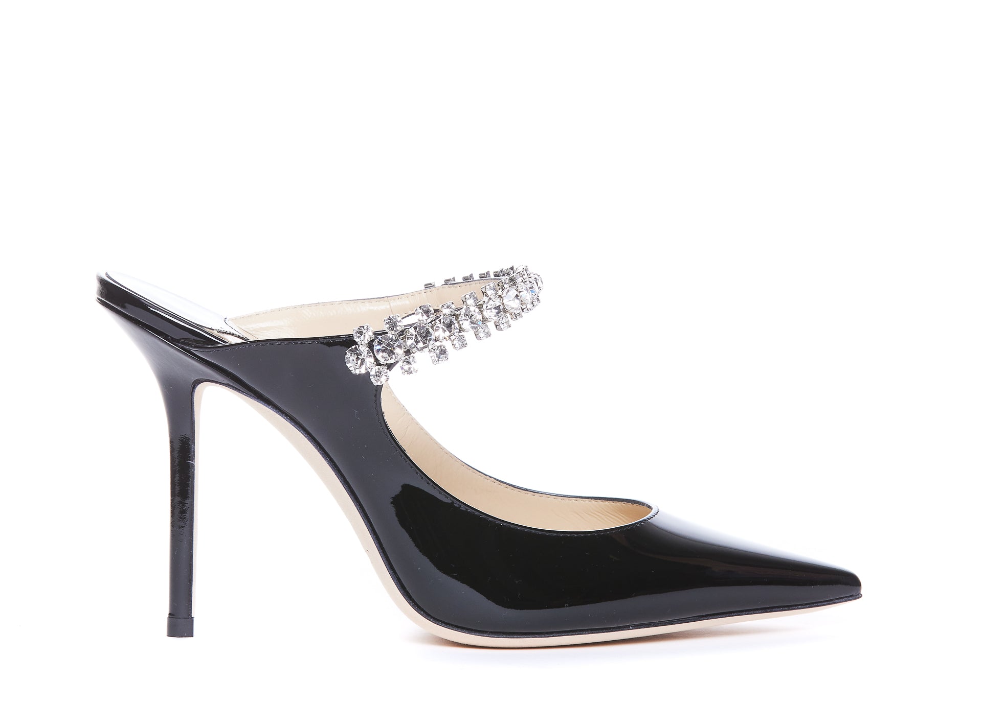 Jimmy Choo With Heel Black Patent Leather/leather Sole