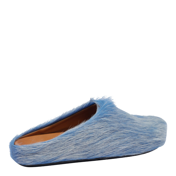 Marni Sandals Blue Calf Leather/rubber Sole