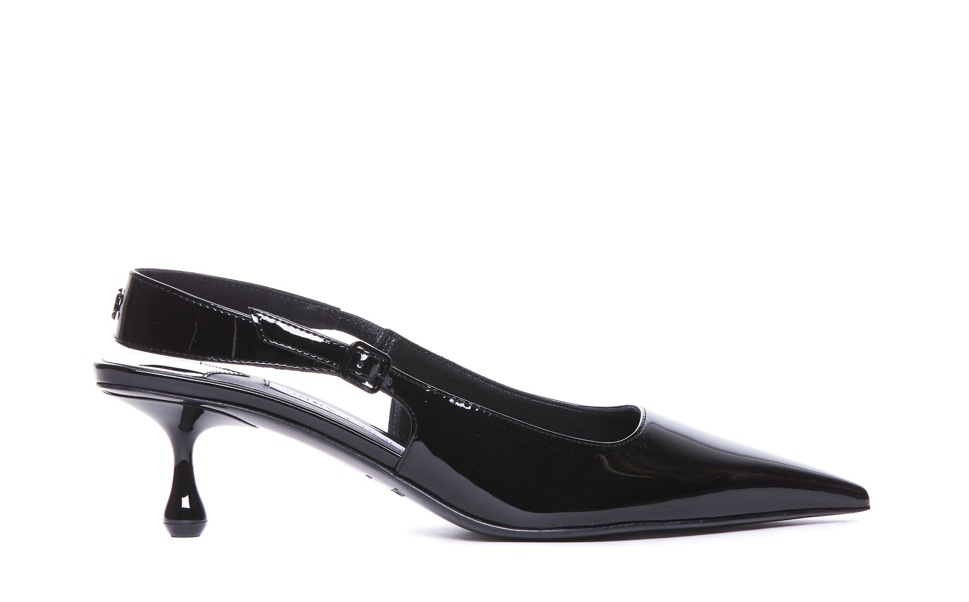 Jimmy Choo With Heel Black Patent Leather/ Leather Sole