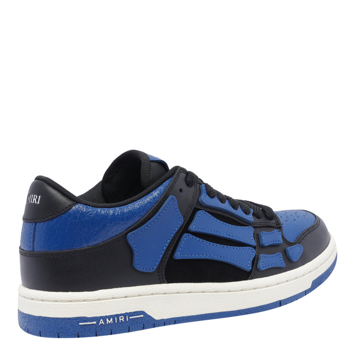 Amiri Sneakers Blue Calf Leather/rubber Sole
