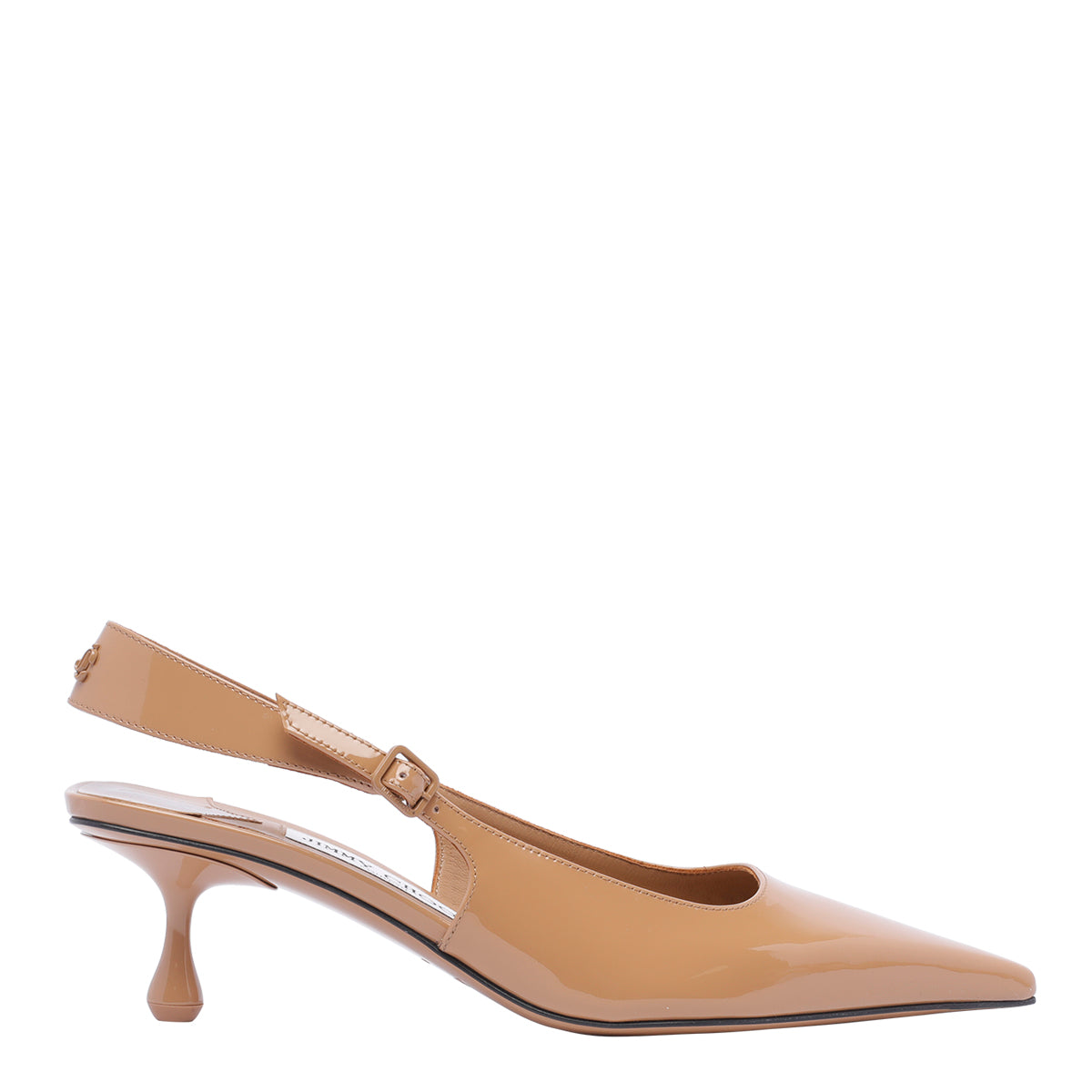 Jimmy Choo With Heel Brown Patent Leather/ Leather Sole