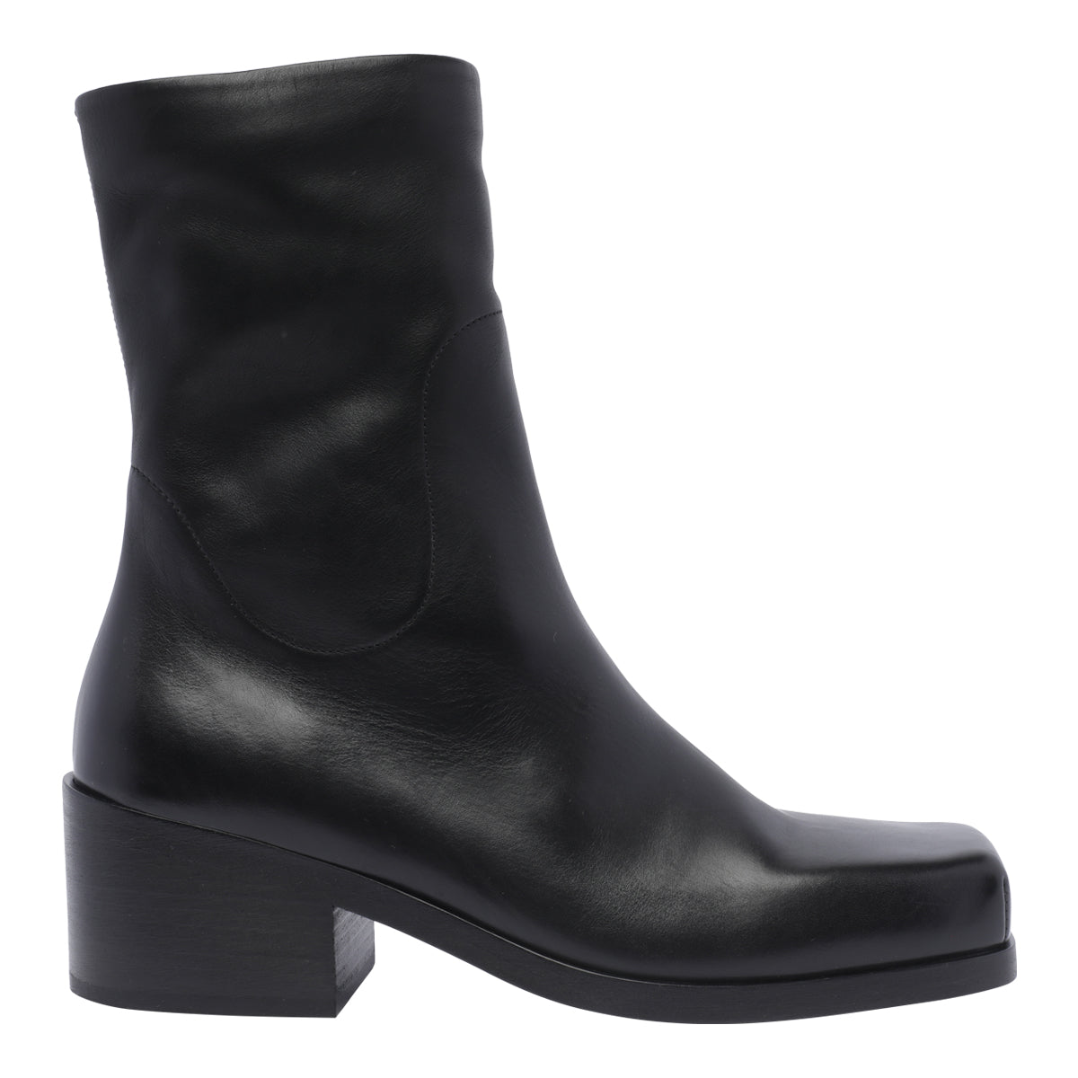 Marsell Boots Black Calf Leather/leather Sole