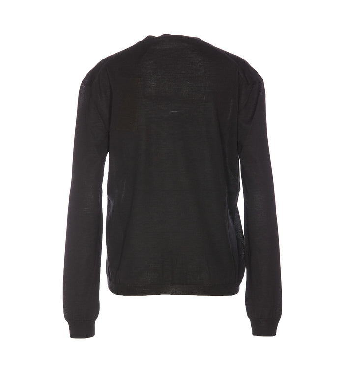 Marni Sweaters Black Virgin Wool