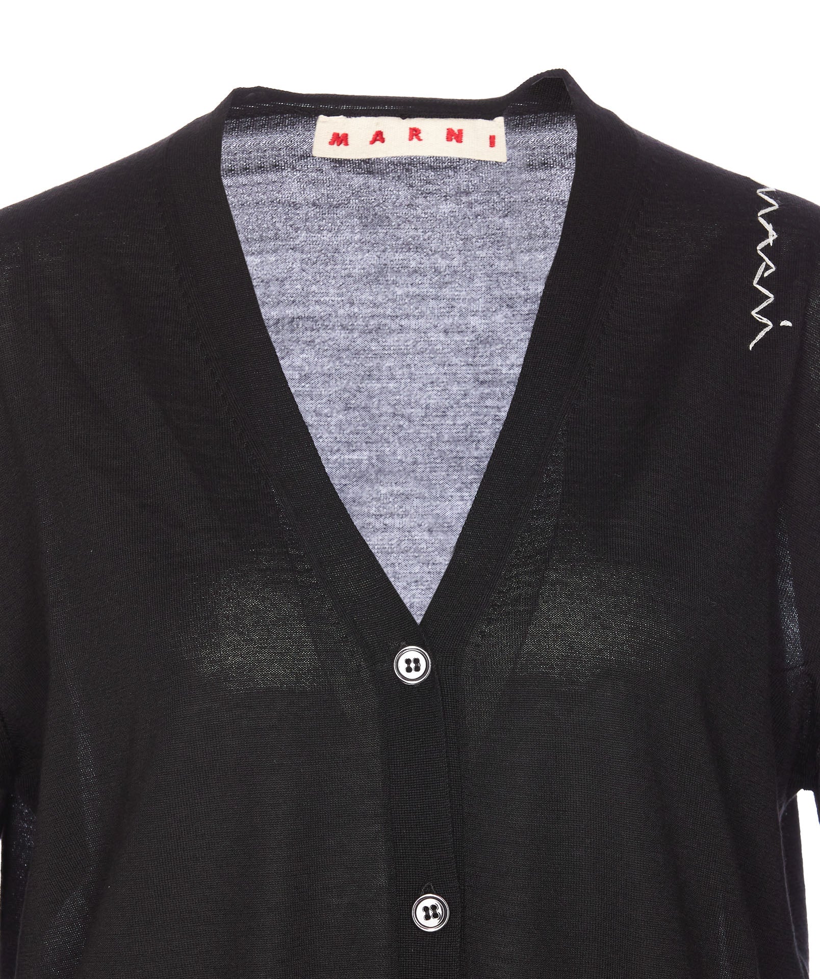 Marni Sweaters Black Virgin Wool