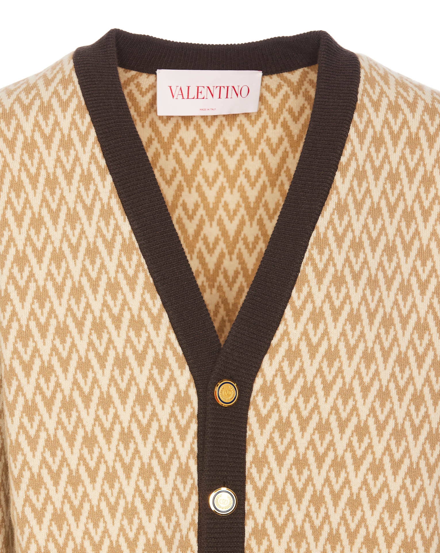 Valentino Garavani Sweaters Beige Virgin Wool