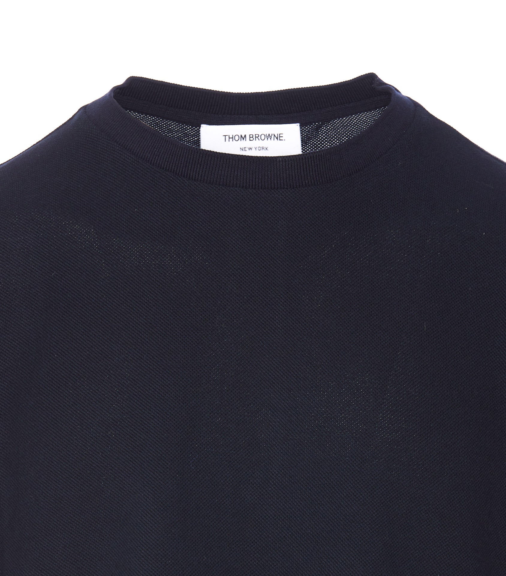 Thom Browne T-Shirts And Polos Blue Cotton