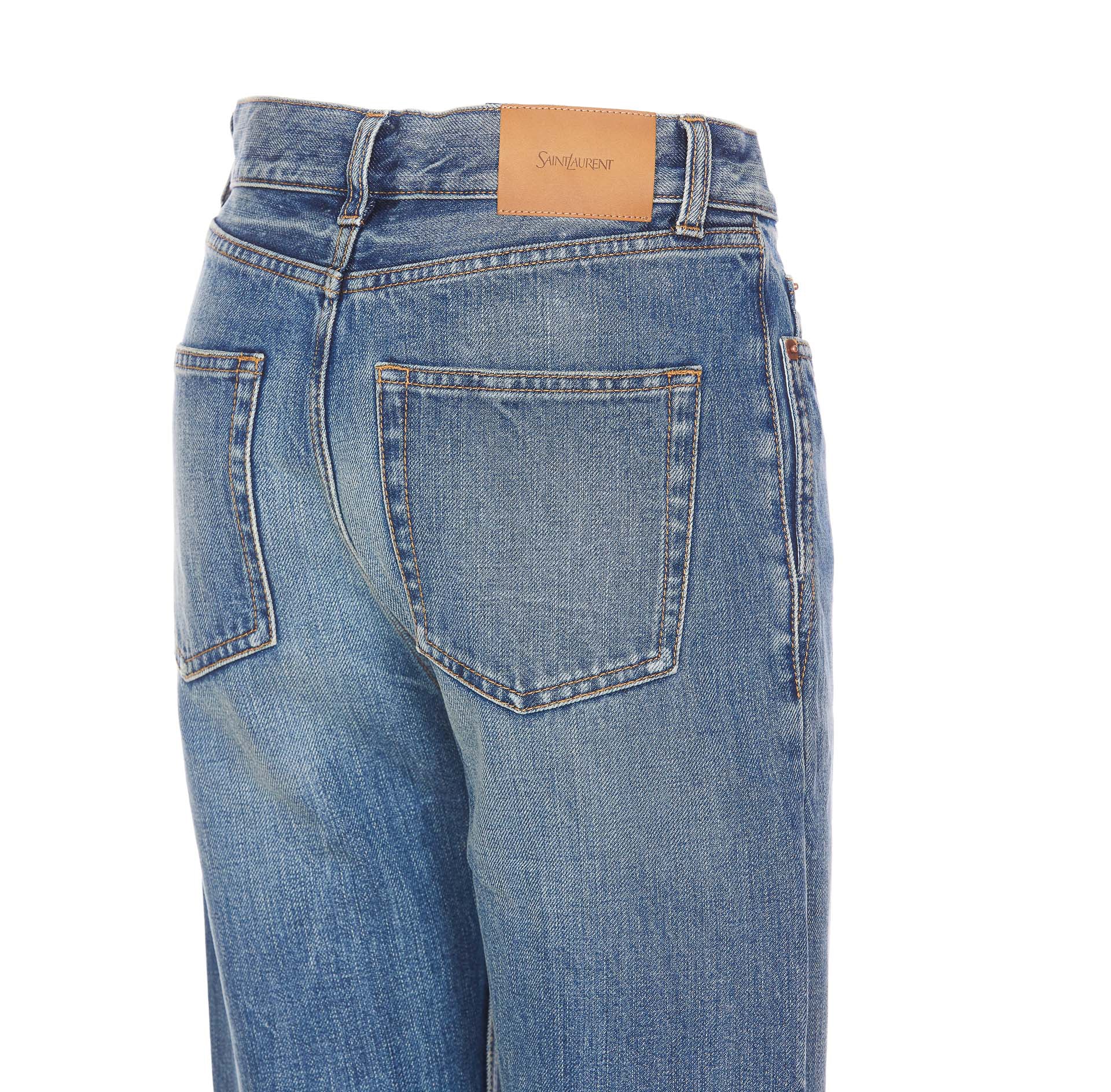 Saint Laurent Jeans Blue Cotton