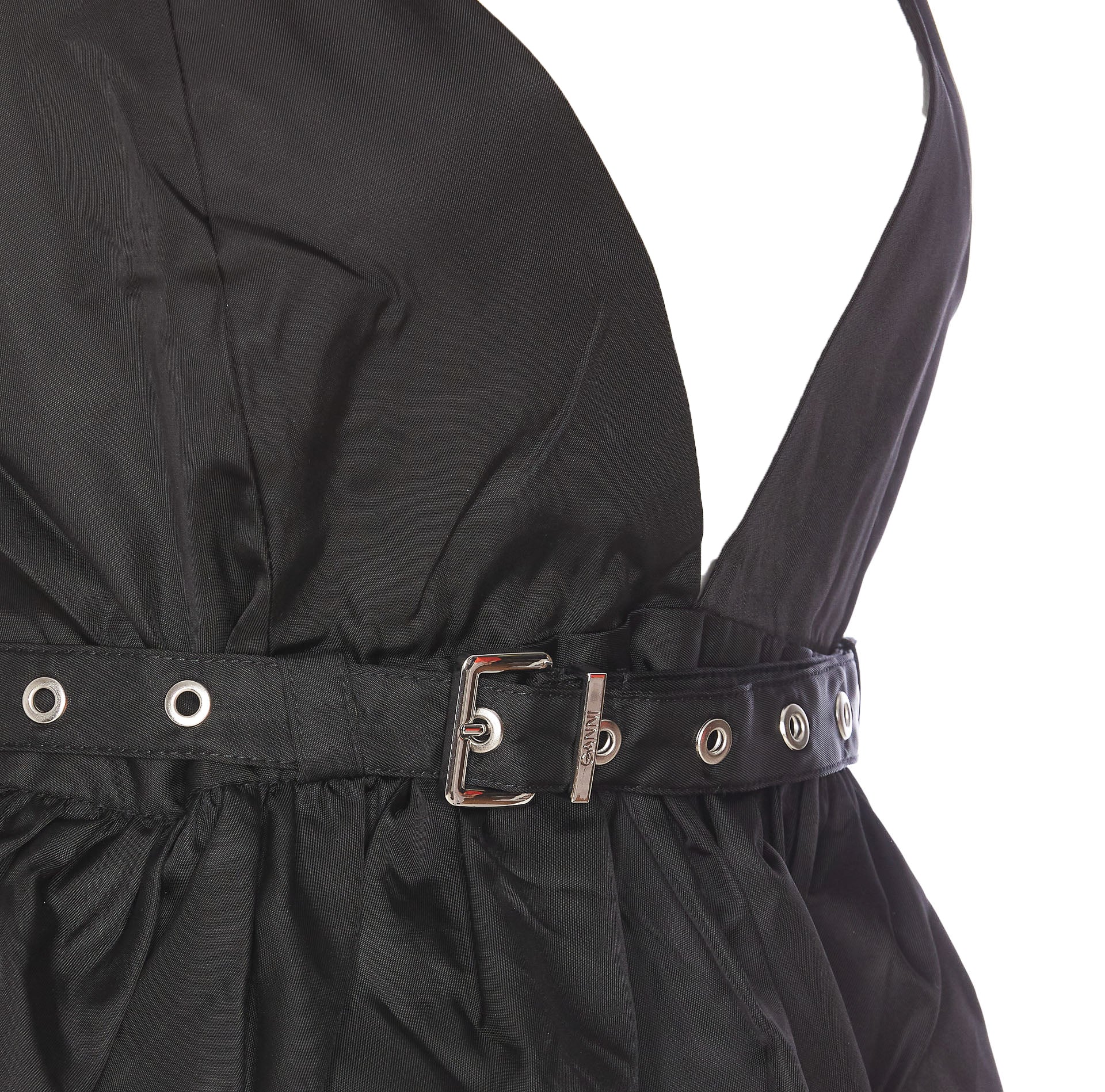 Ganni Top Black Recycled Polyamide