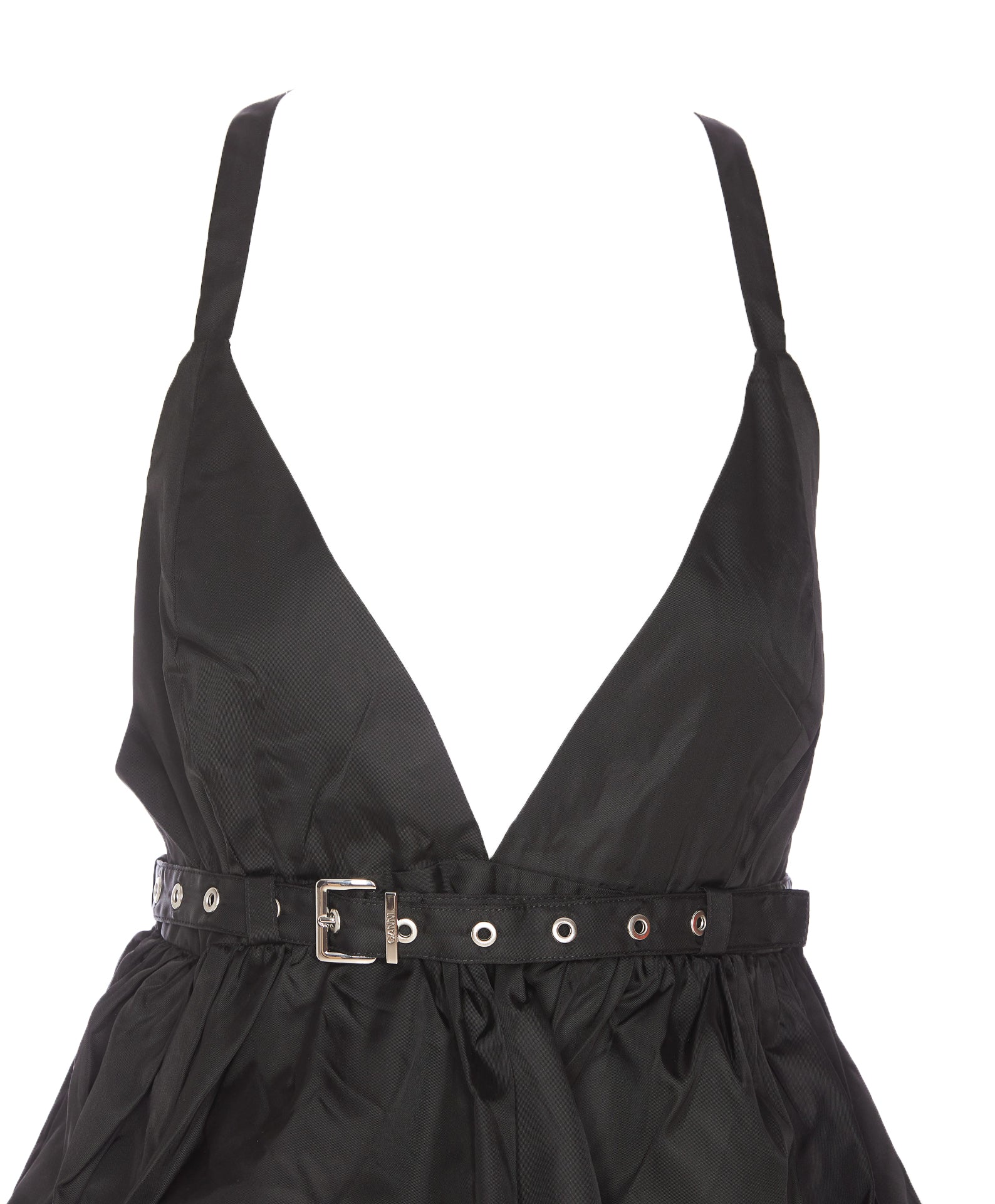 Ganni Top Black Recycled Polyamide