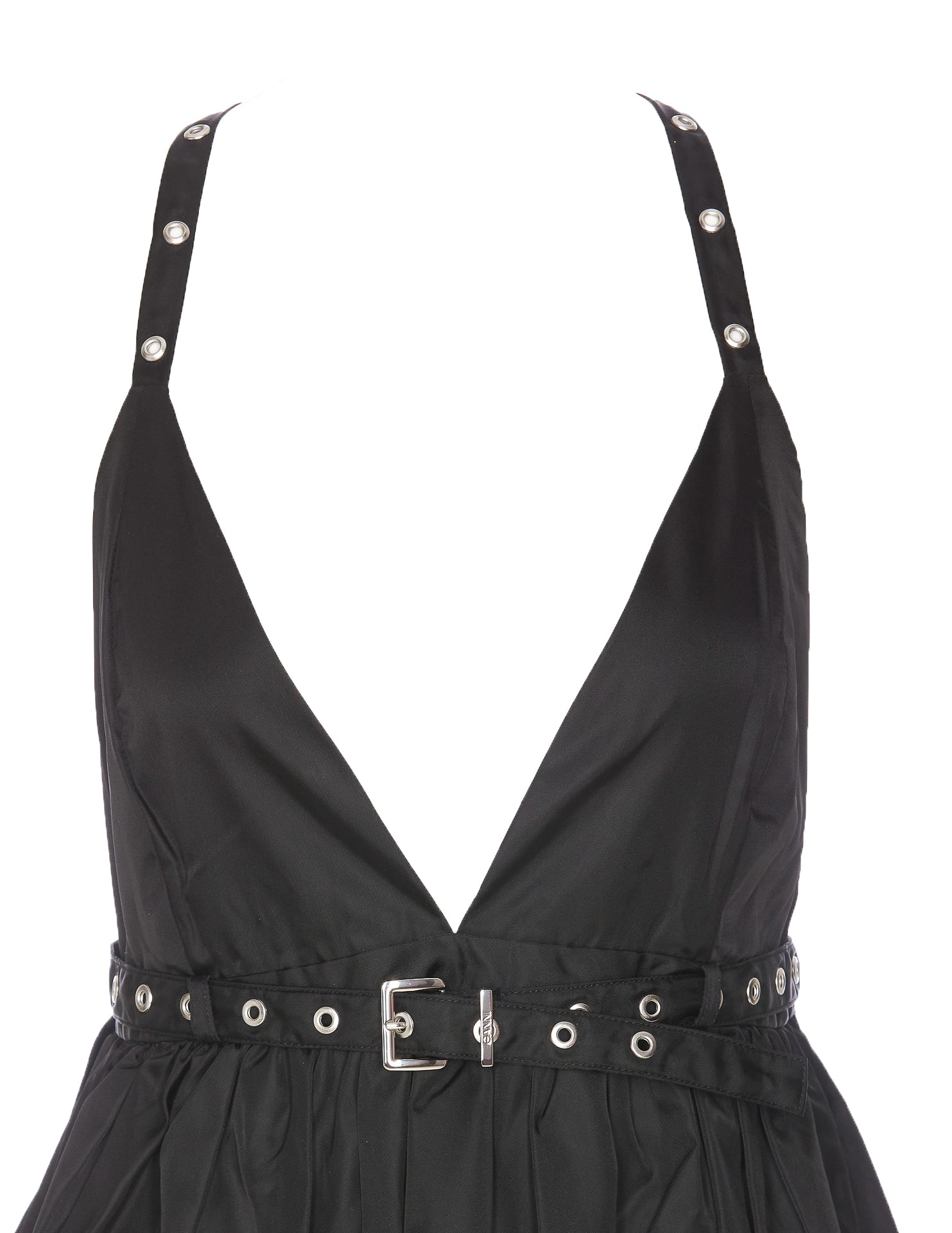 Ganni Dresses Black Recycled Polyamide