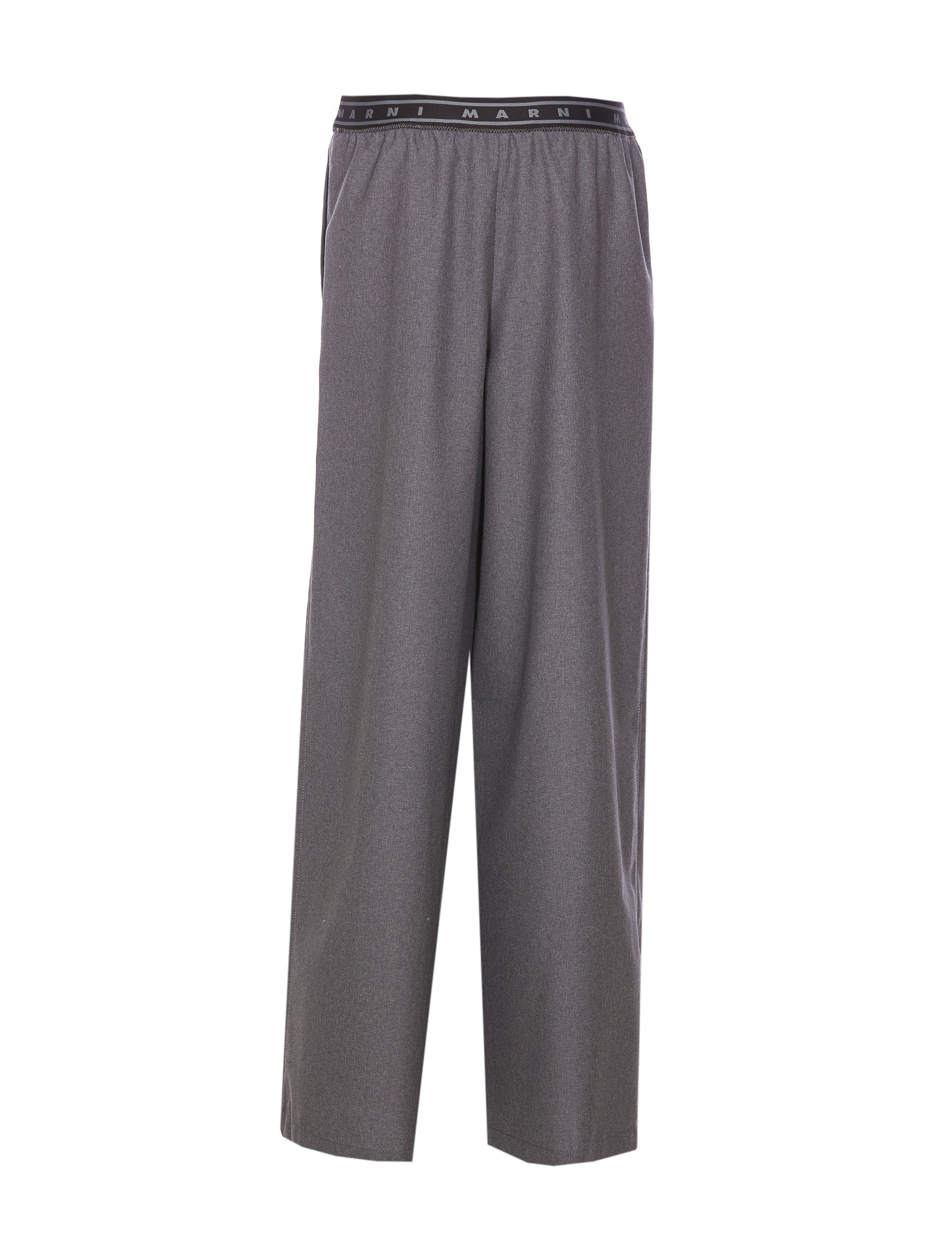 Marni Trousers Grey Virgin Wool