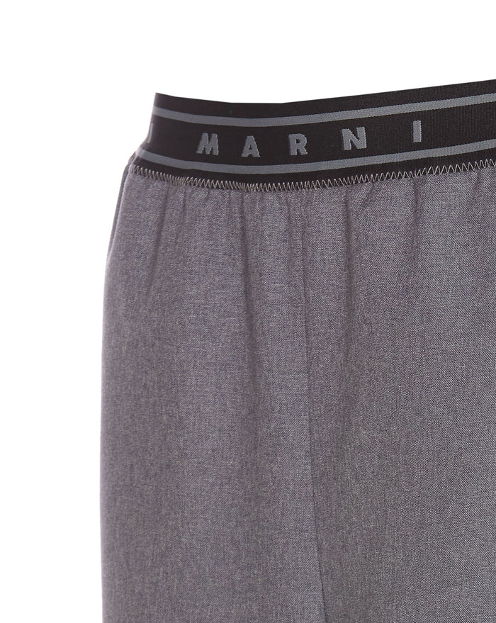 Marni Trousers Grey Virgin Wool