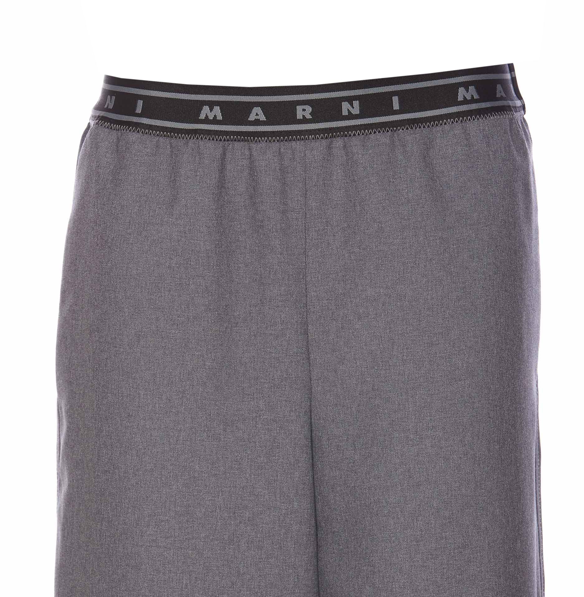 Marni Trousers Grey Virgin Wool