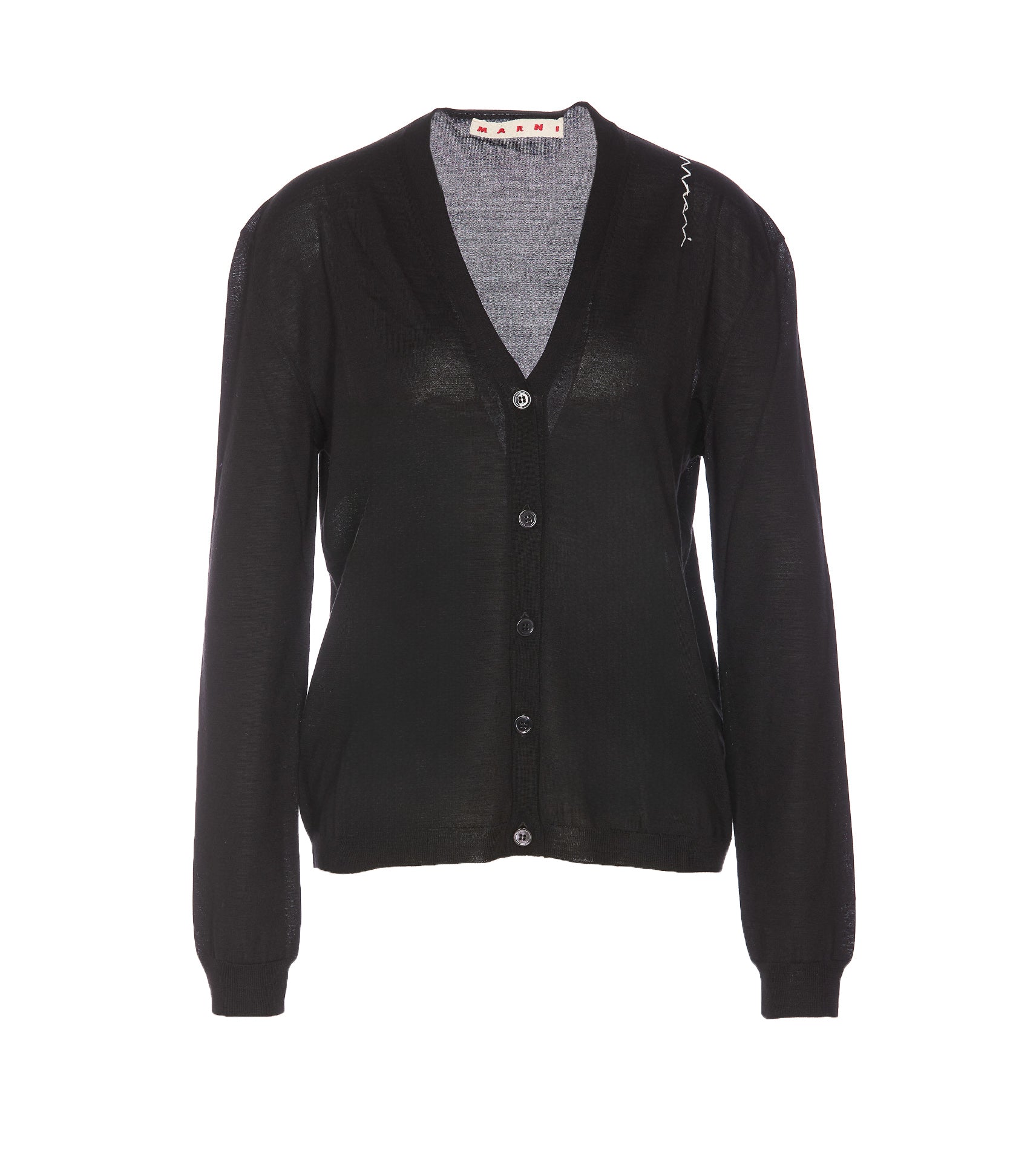 Marni Sweaters Black Virgin Wool