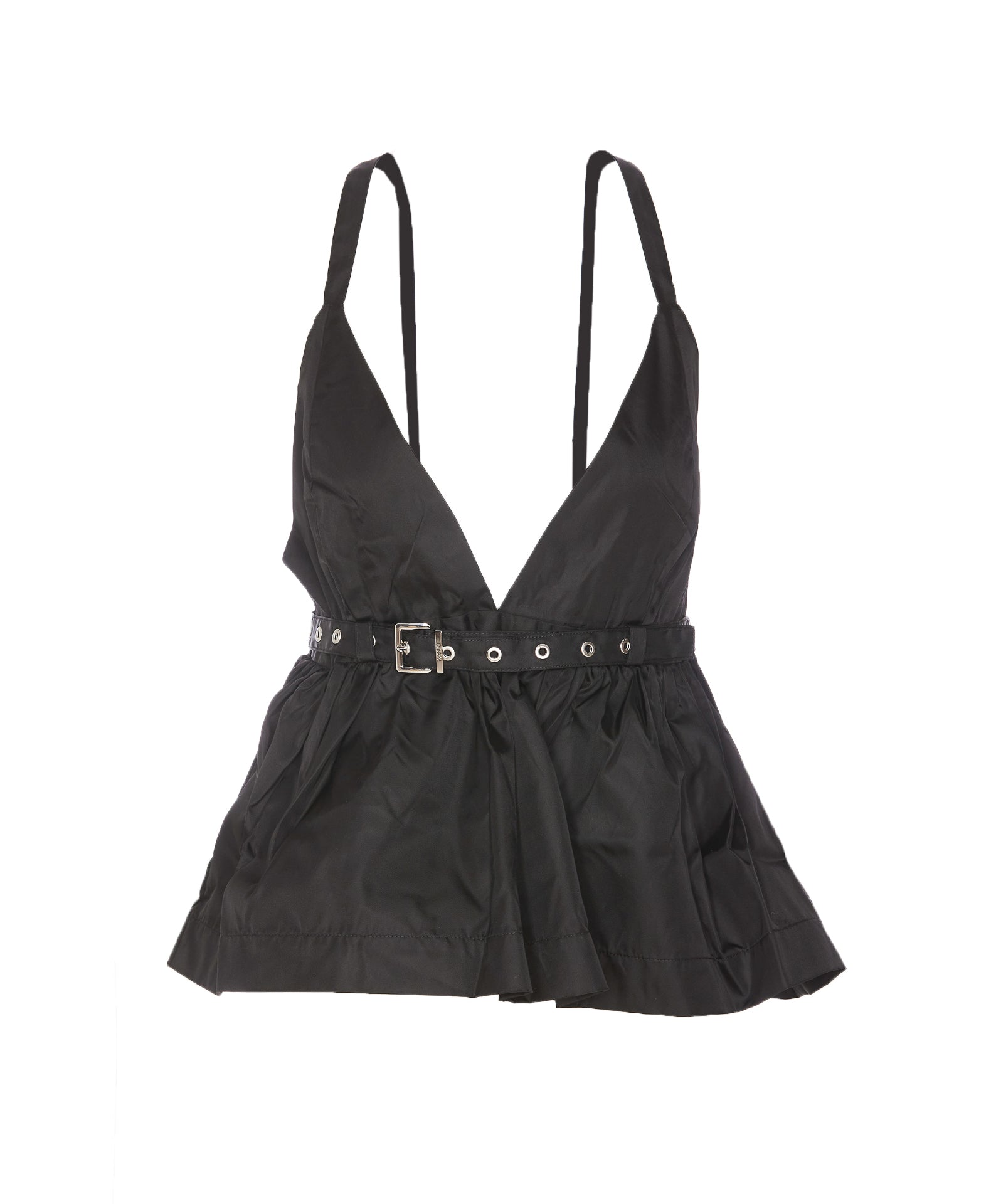 Ganni Top Black Recycled Polyamide
