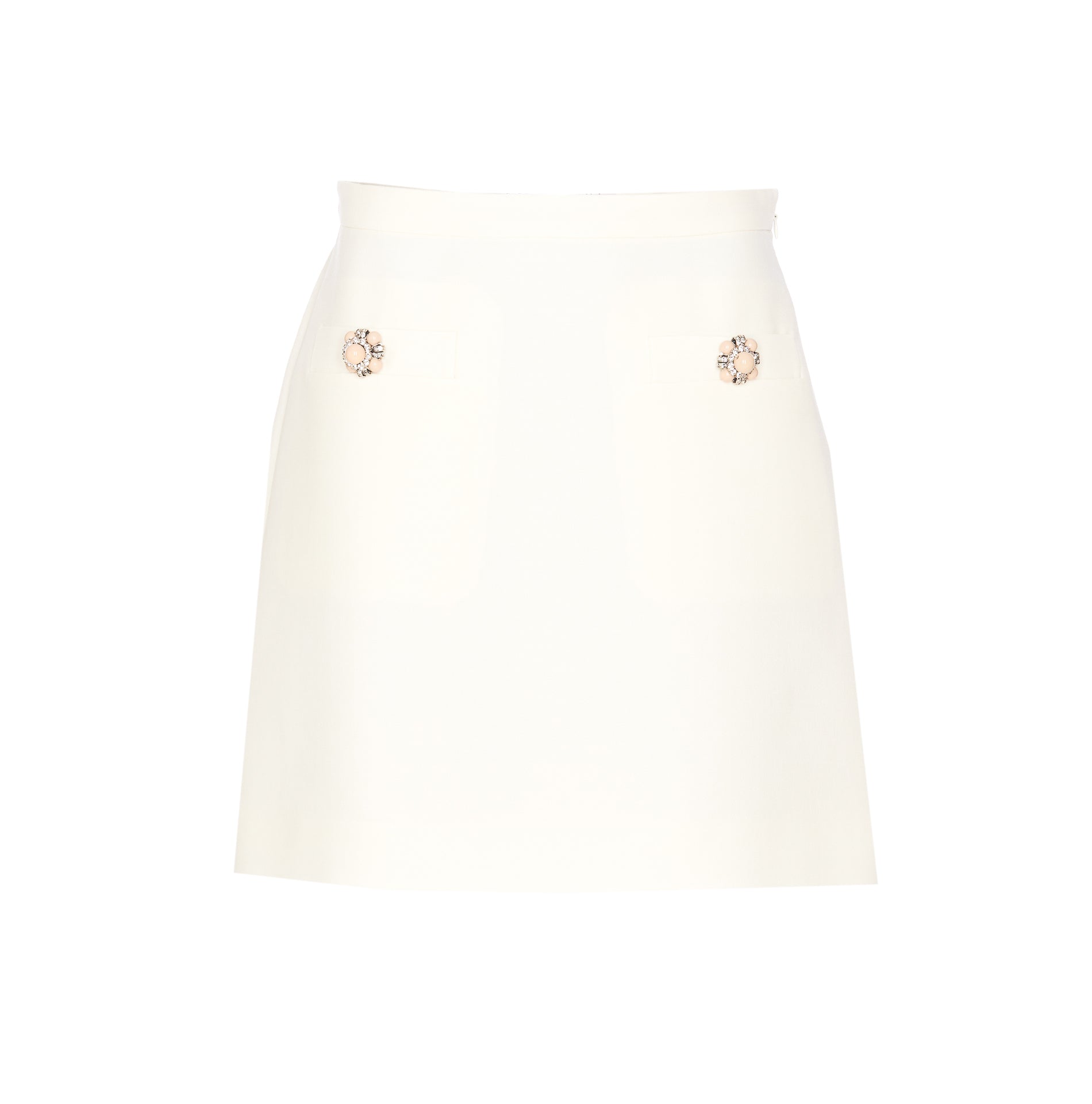 Valentino Garavani Skirts White Virgin Wool