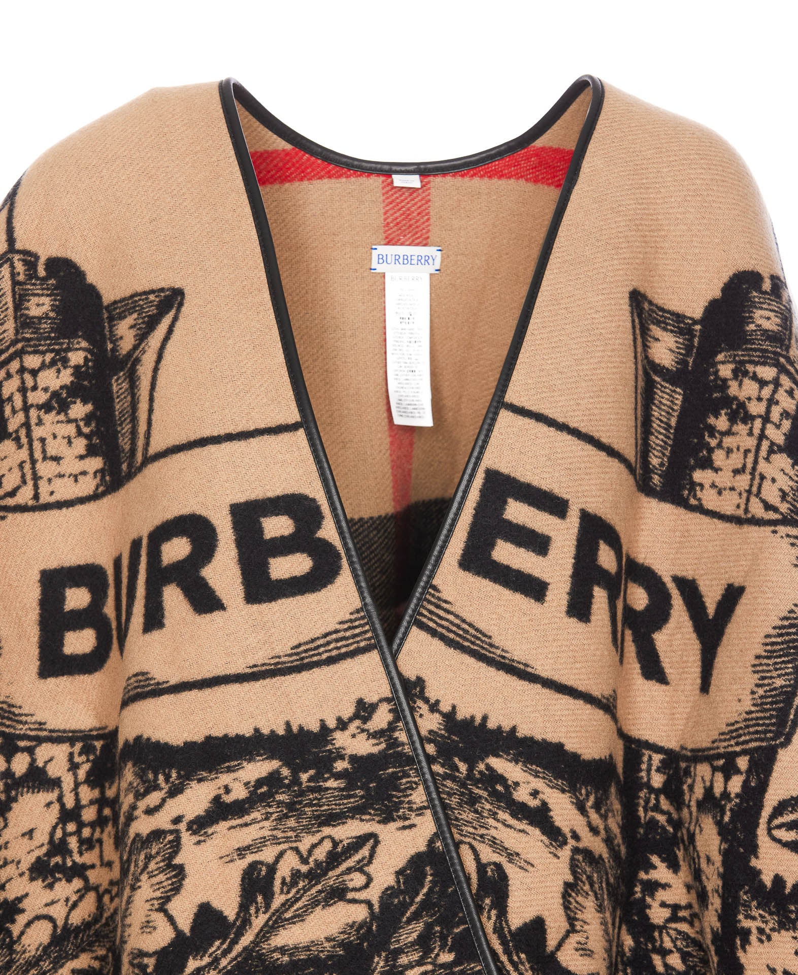 Burberry Scarfs Beige Wool