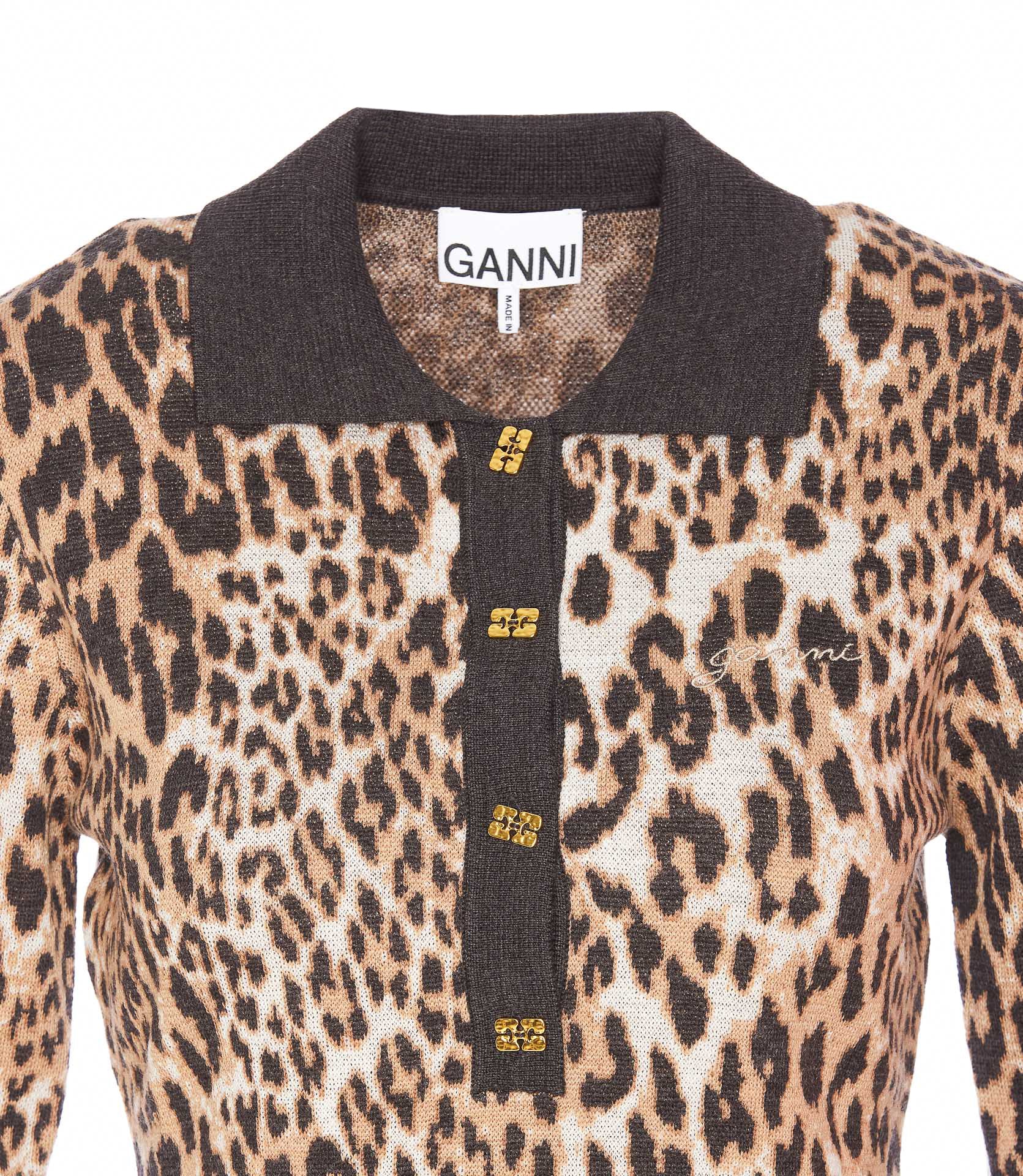 Ganni T-Shirts And Polos Multicolour Merino Wool